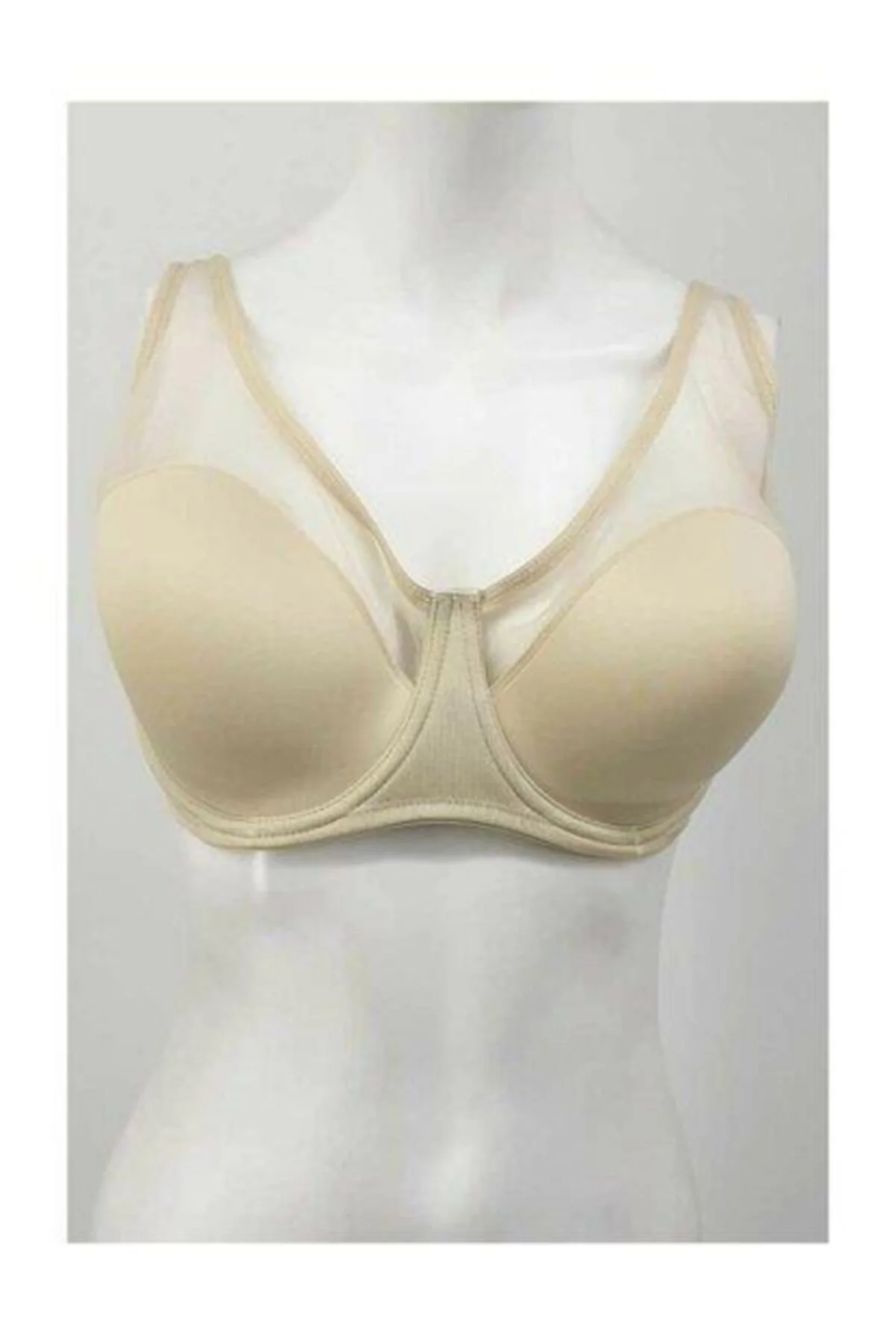 D Cup Tüllü Toparlayıcı Soft Cup Kadın Sütyen