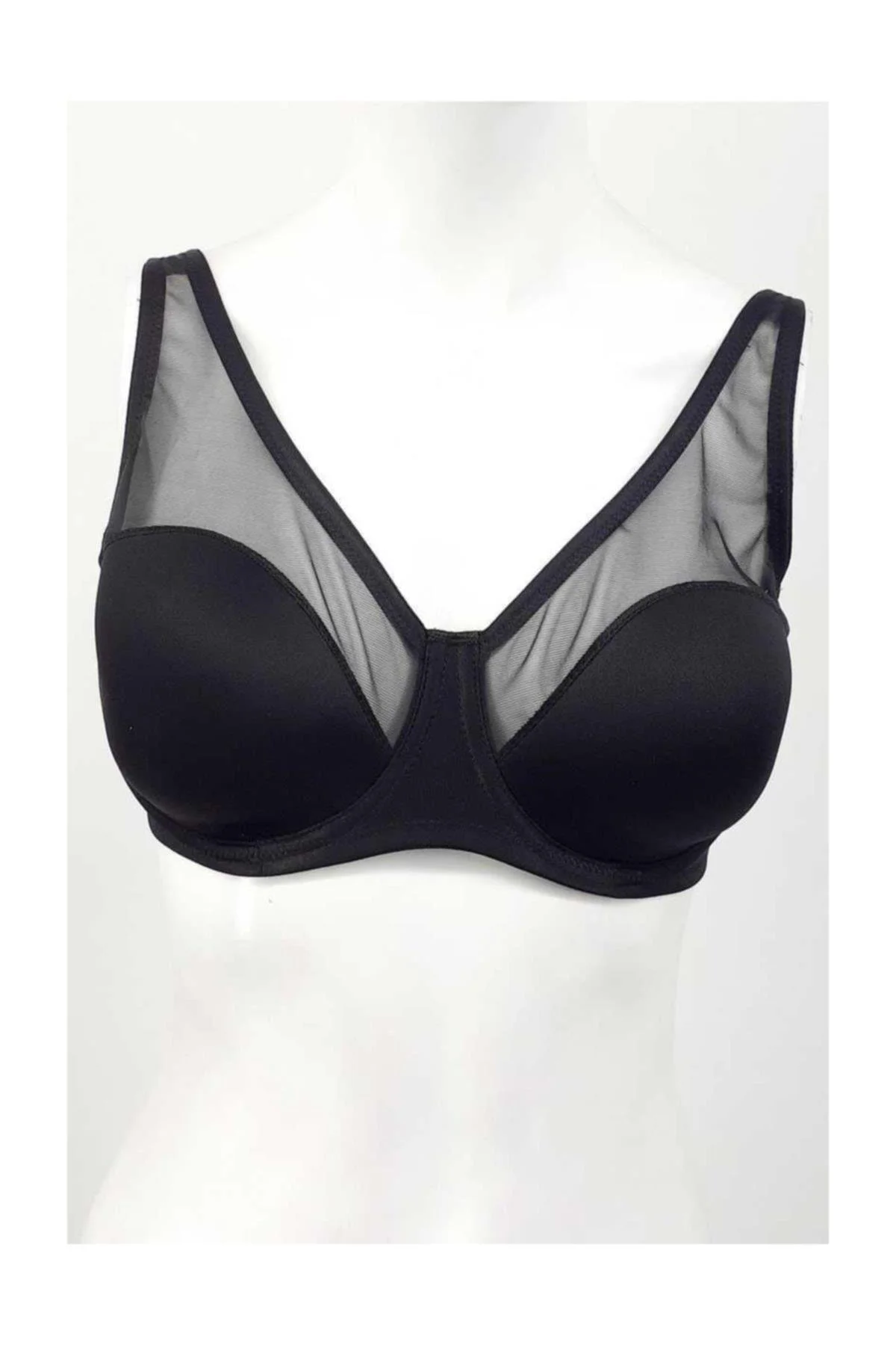D Cup Tüllü Toparlayıcı Soft Cup Kadın Sütyen