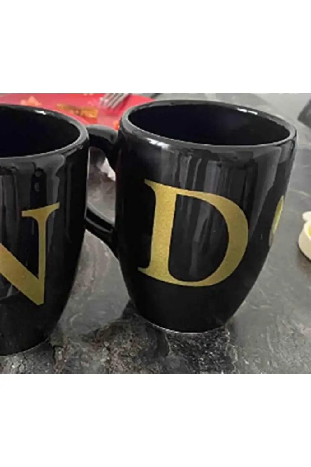 D Harfli Kahve Kupası, Siyah 1178227