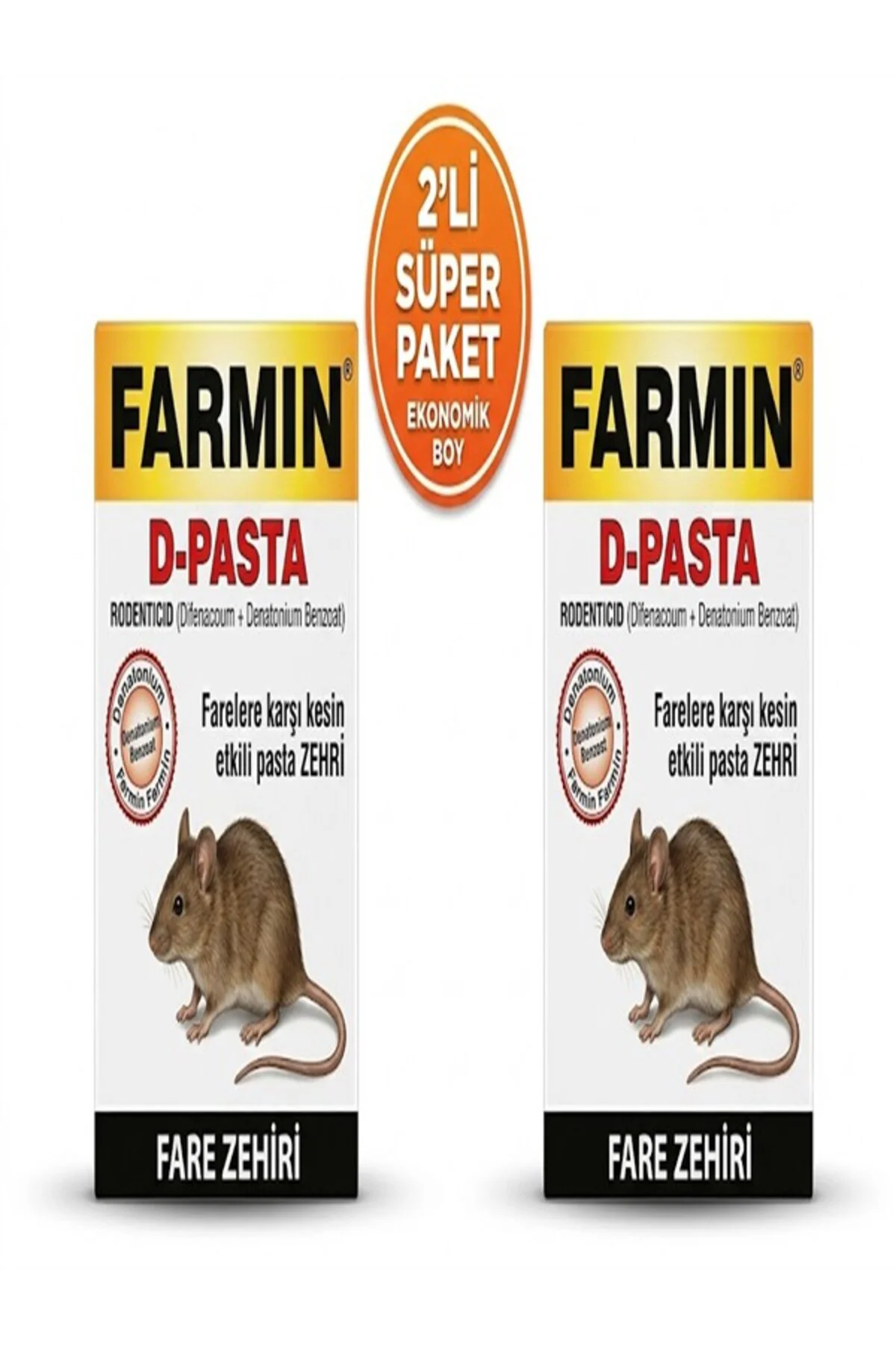 Fare Zehiri 90 gr Pasta (2'li Set) - Ev, Depo, Çiftlik Uyumlu