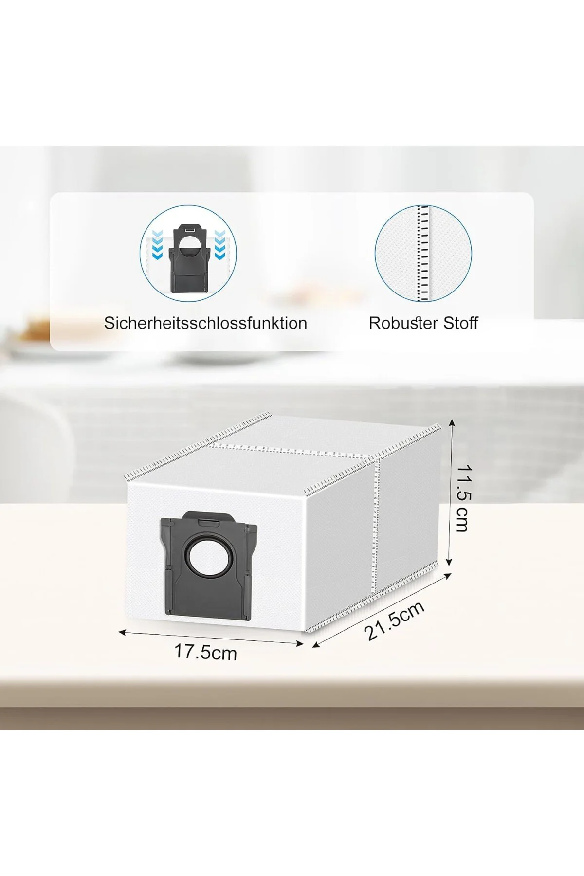 D10 Plus Gen 2 / L10s Plus Robot Süpürge için 8 Adet Toz Torbası,