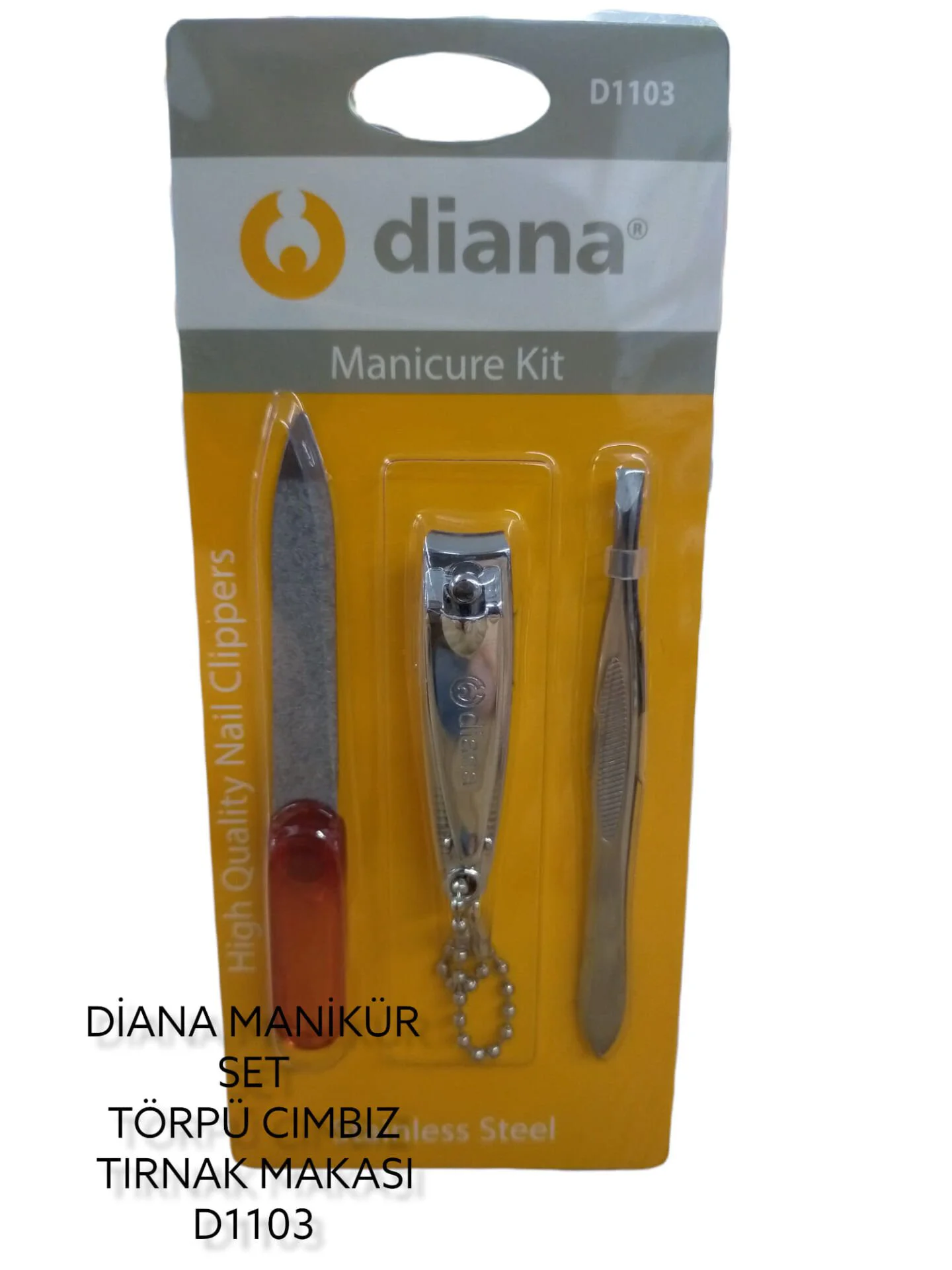 D1103   Diana Tırnak Makası Seti 3Lü