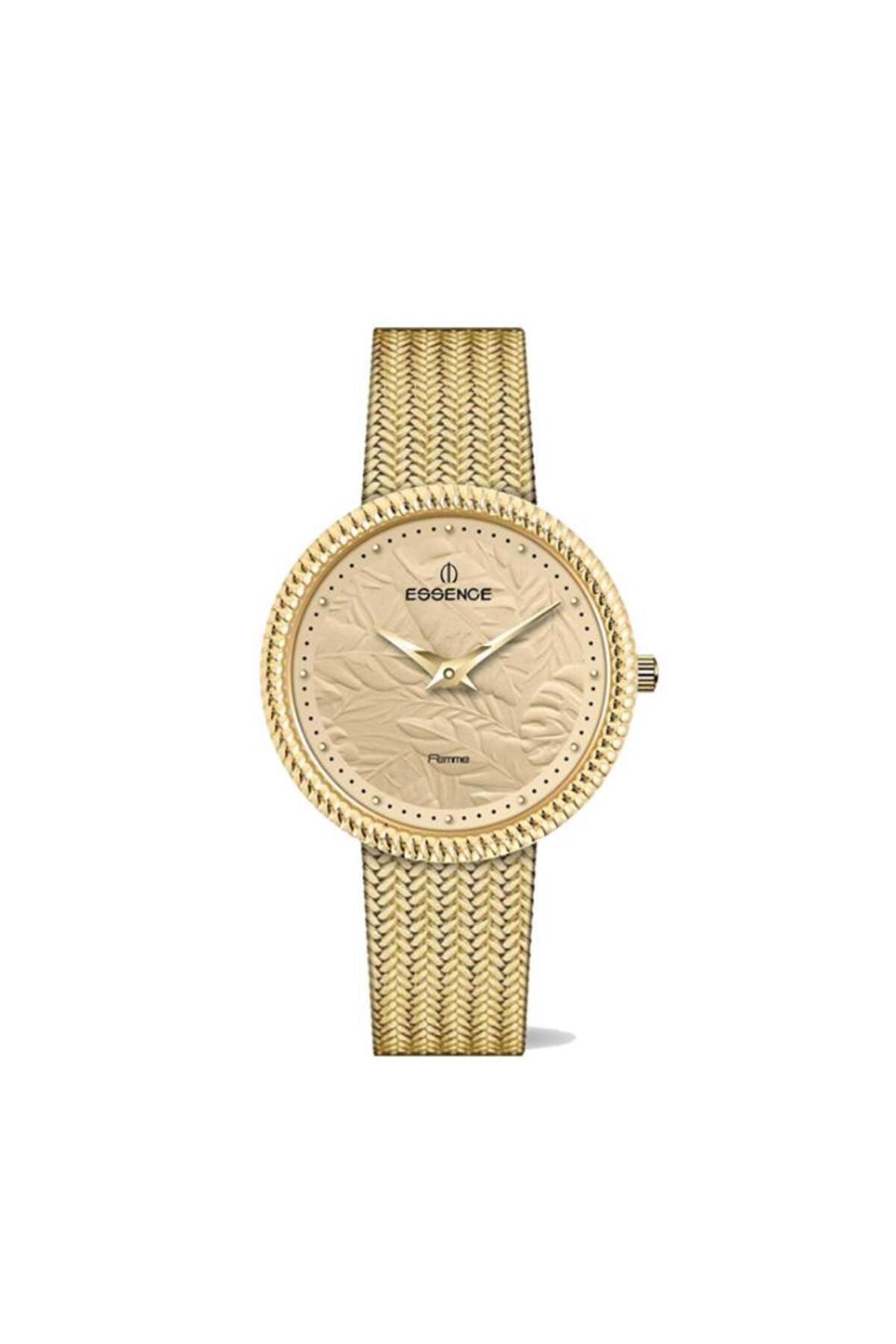 D1230.110 Metal Kordon Metal Kasa 3 ATM Suya Dayanıklı Altın Renk