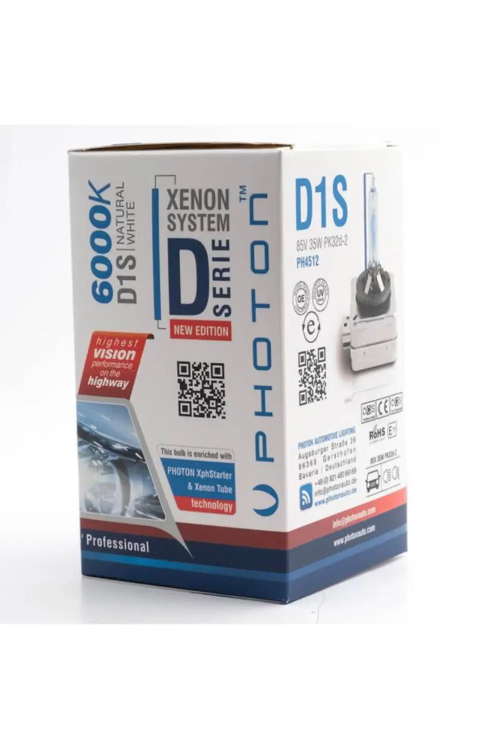 D1s 6000k +%50 Fazla Işık Serisi D1s Xenon Far Ampulü Ph4512