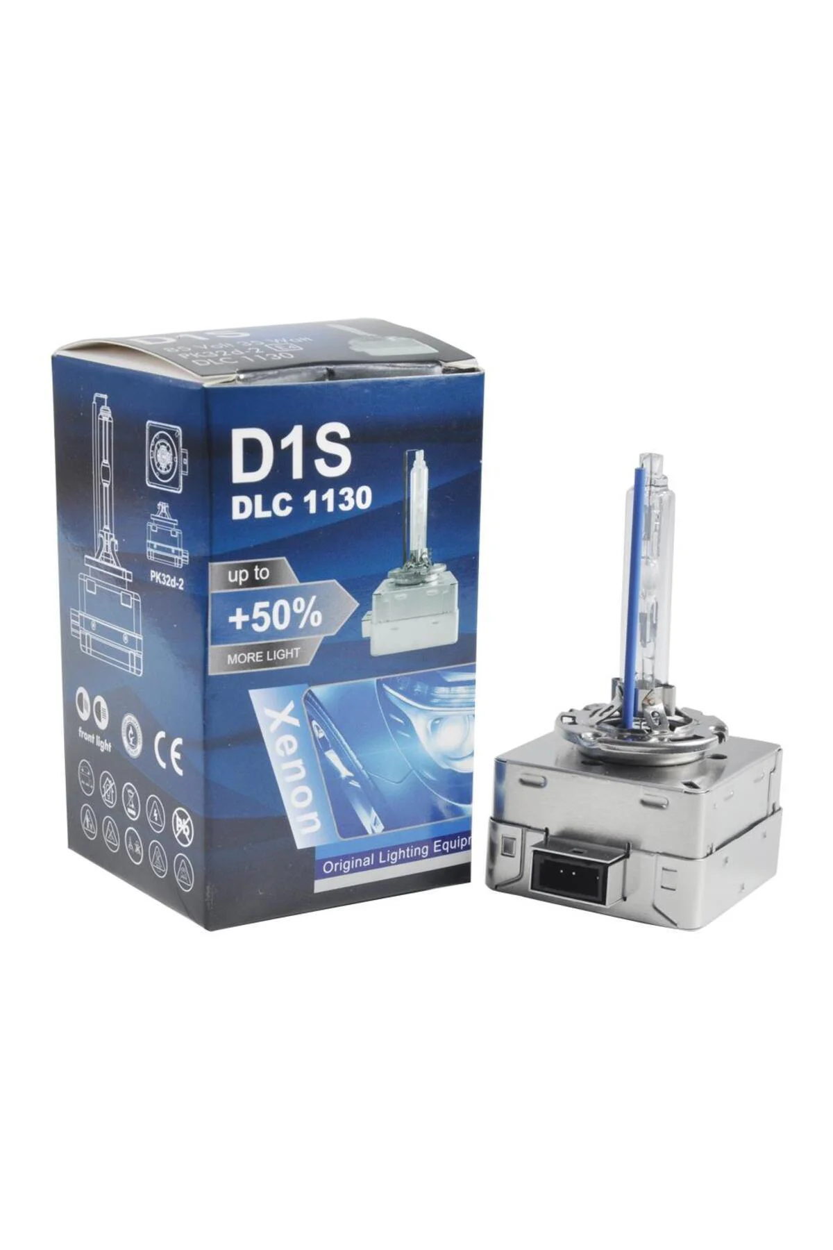 D1S 8000K +%50 FAZLA IŞIK BUZ MAVİSİ OEM XENON FAR AMPULÜ 35W