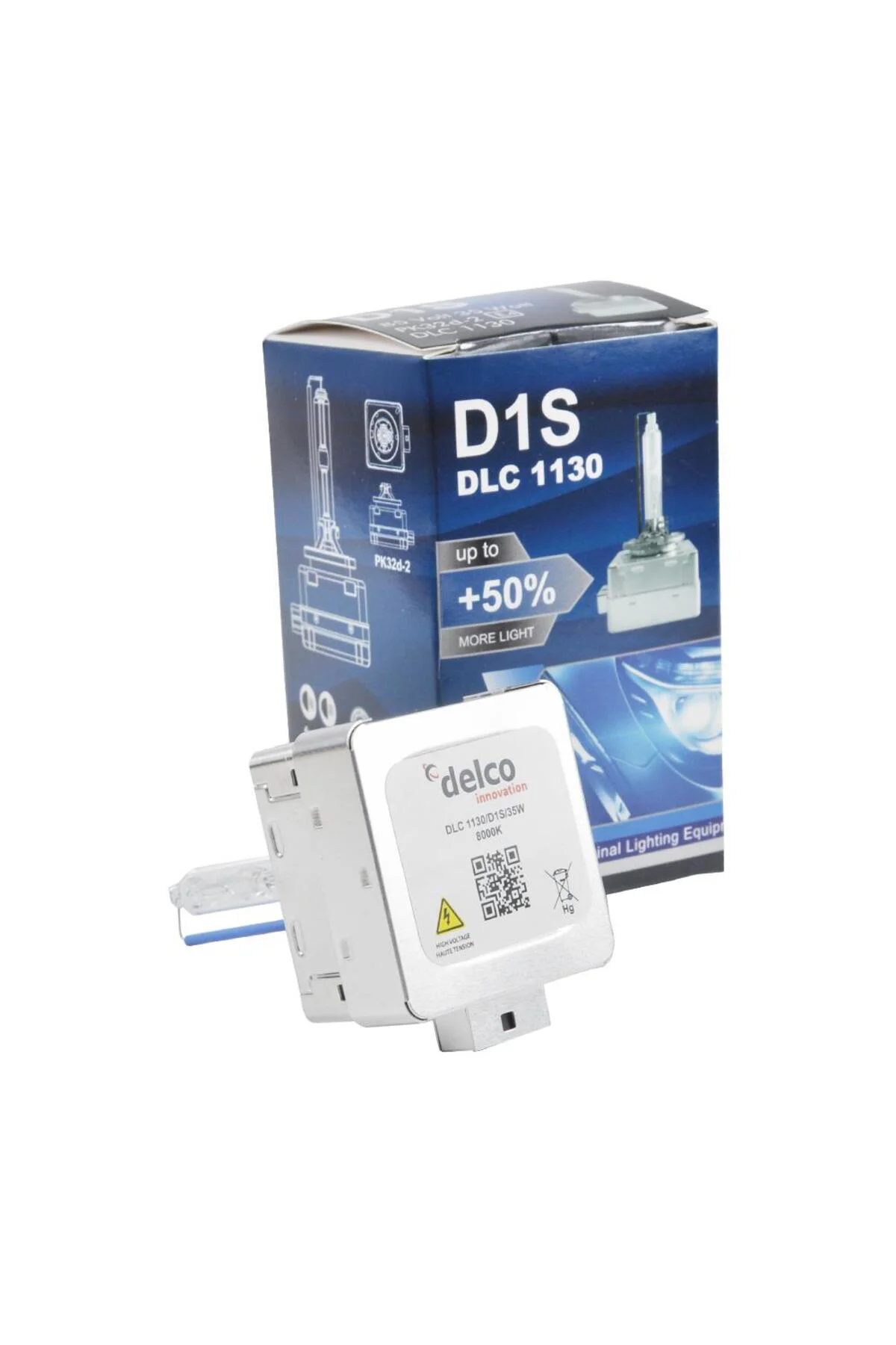 D1S 8000K +%50 FAZLA IŞIK BUZ MAVİSİ OEM XENON FAR AMPULÜ 35W