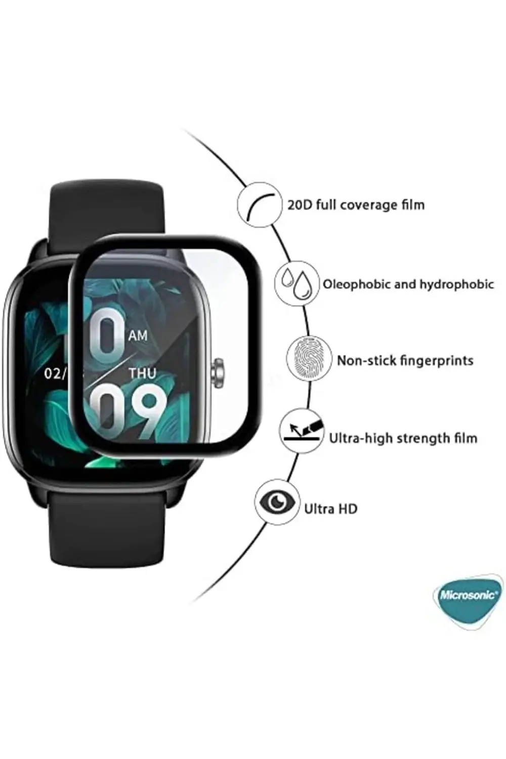 D2 Tam Kaplayan Cam Ekran Koruyucu Siyah 395519