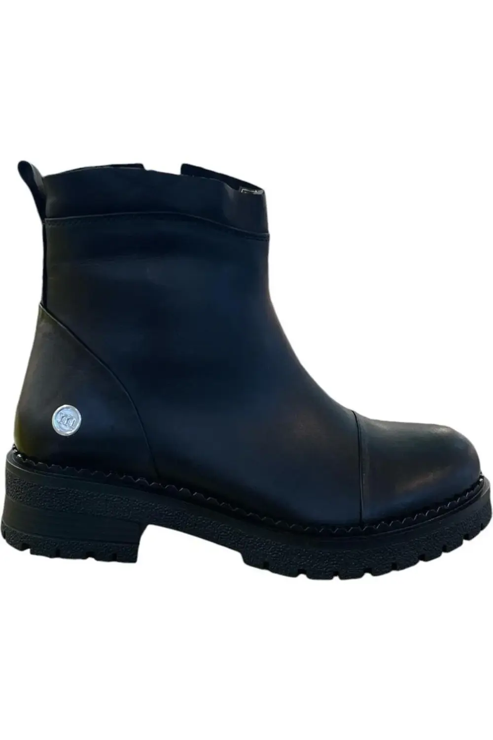 D24KB-1400-LX Kadın Casual Topuklu Deri Bot (Kış 24)