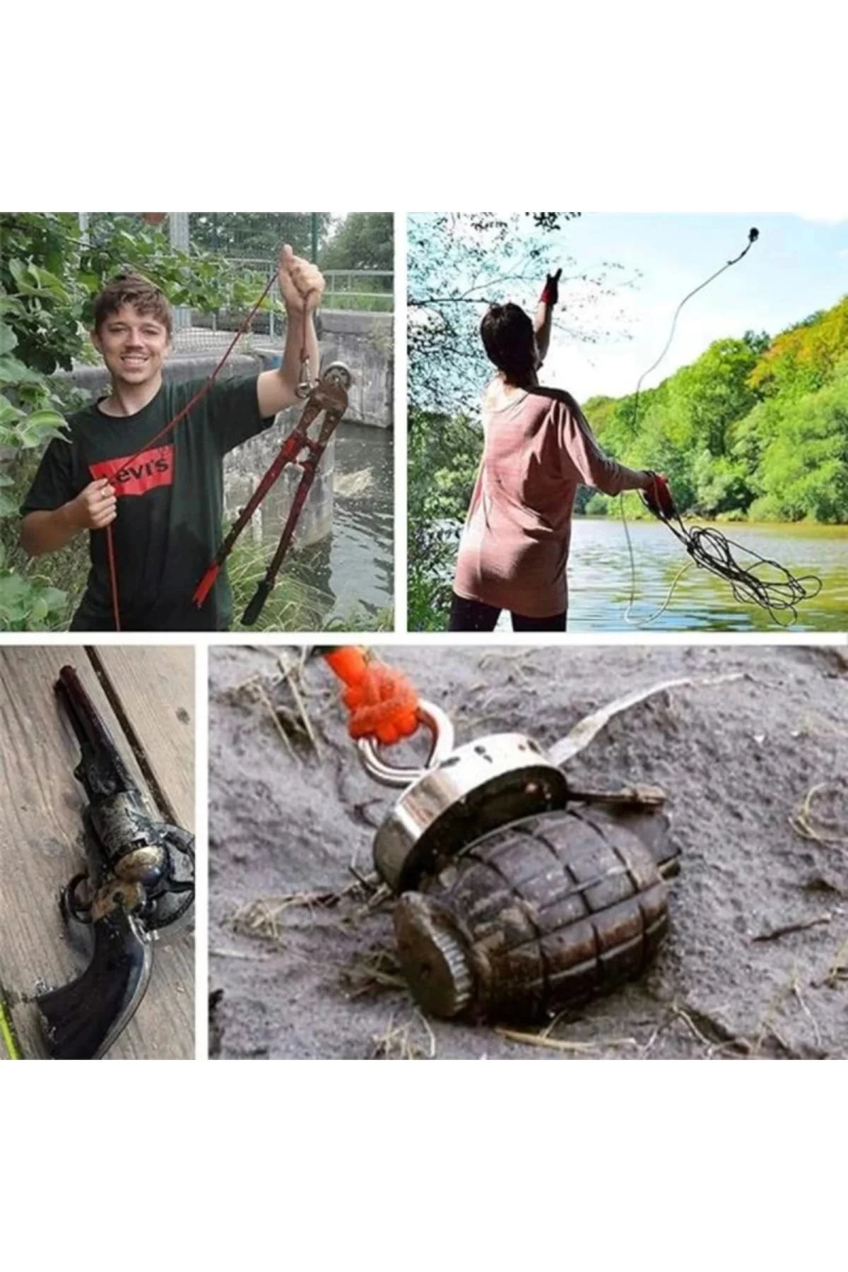 D25 19kg Fishing Magnet 25mm Askılı Güçlü Neodyum Mıknatıs
