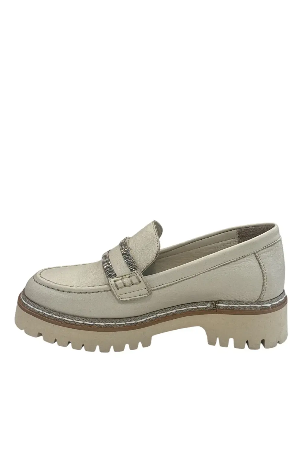 D25YA-3705 Kadın Casual Deri Loafer Ayakkabı