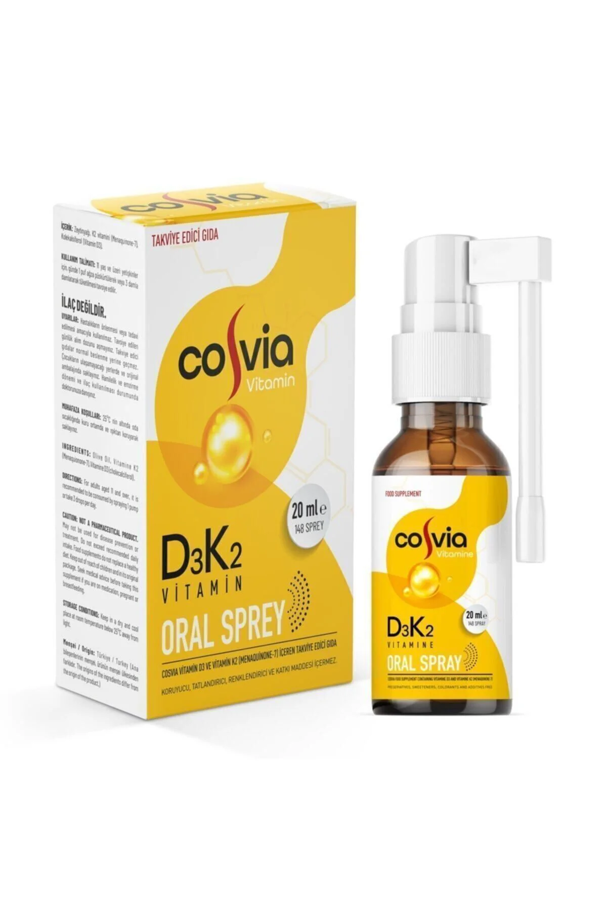 ☀️ D3-K2 Oral Sprey; Kemik Gücü Ve Bağışıklık Için Pratik Ve Etkili Destek!