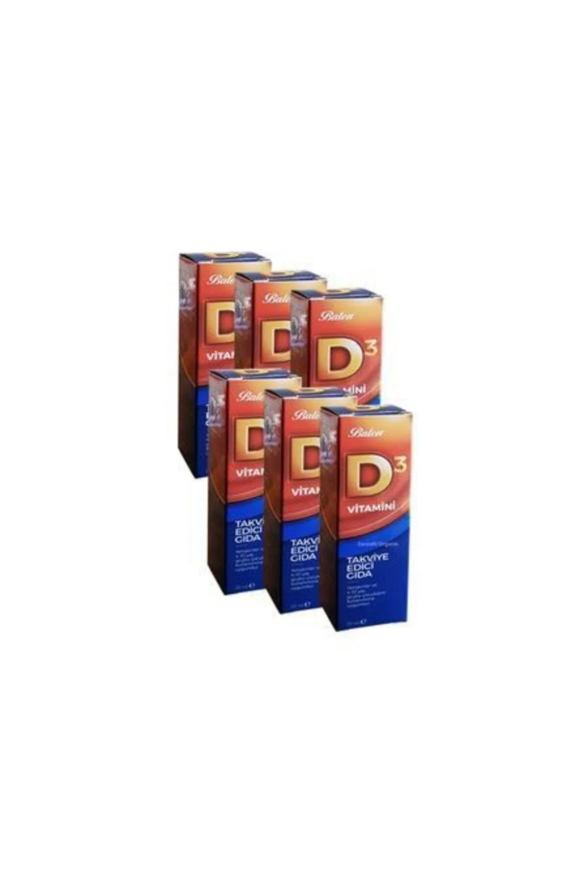 D3 Vitamini 20ml Sıvı 6 Adet