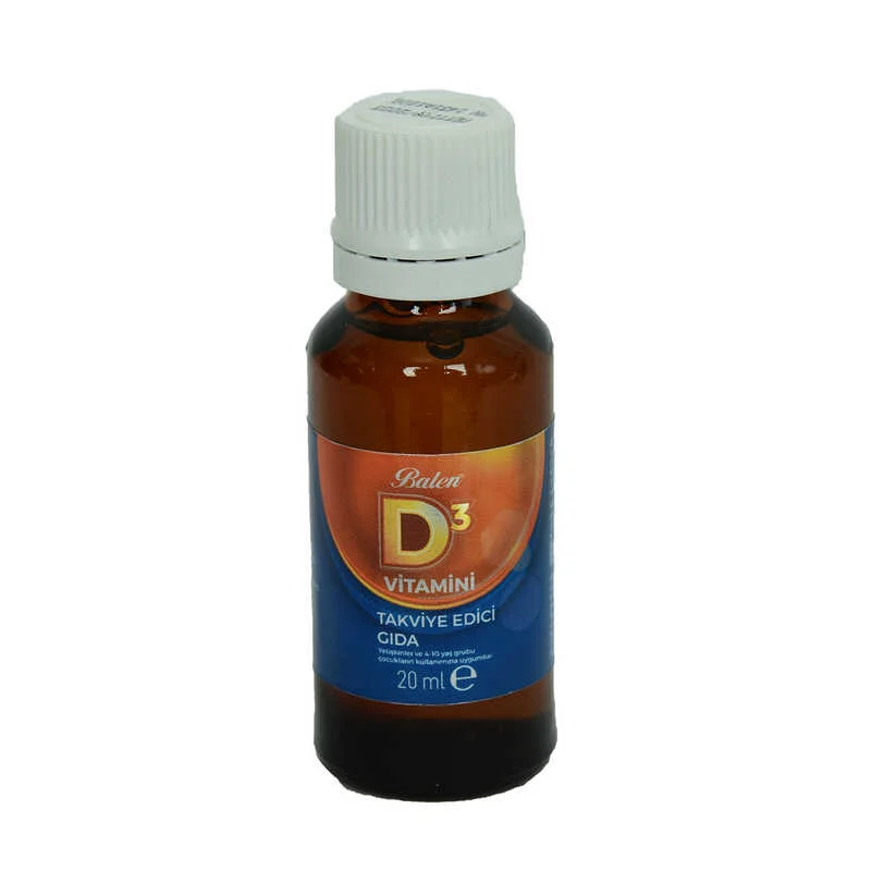 D3 Vitamini Takviye Edici Gıda 20 ML – Güçlü Bağışıklık ve Kilo Kontrolü İçin