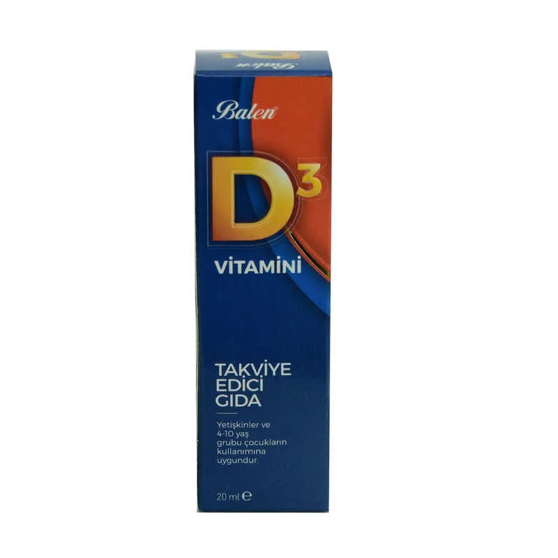 D3 Vitamini Takviye Edici Gıda 20 ML – Güçlü Bağışıklık ve Kilo Kontrolü İçin