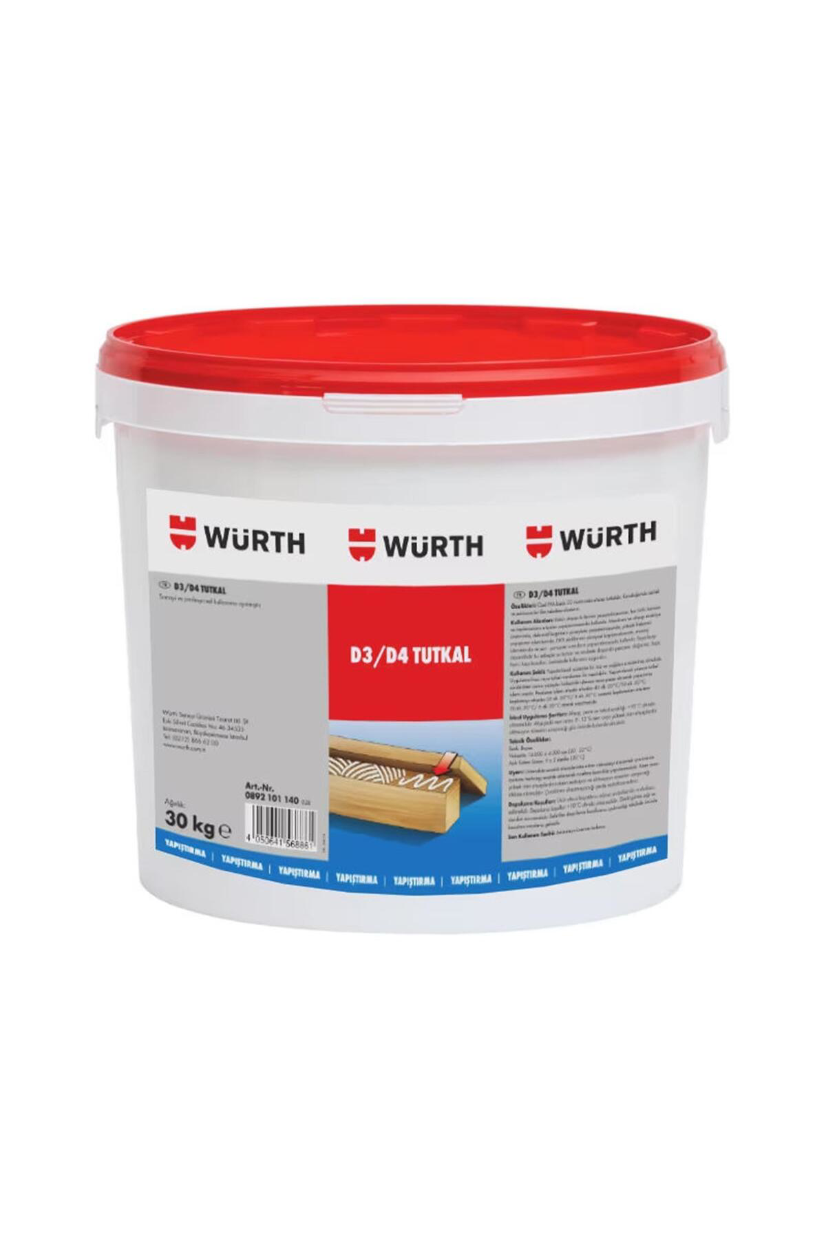 Würth D3/D4 Ahşap Tutkalı Beyaz 30 Kg