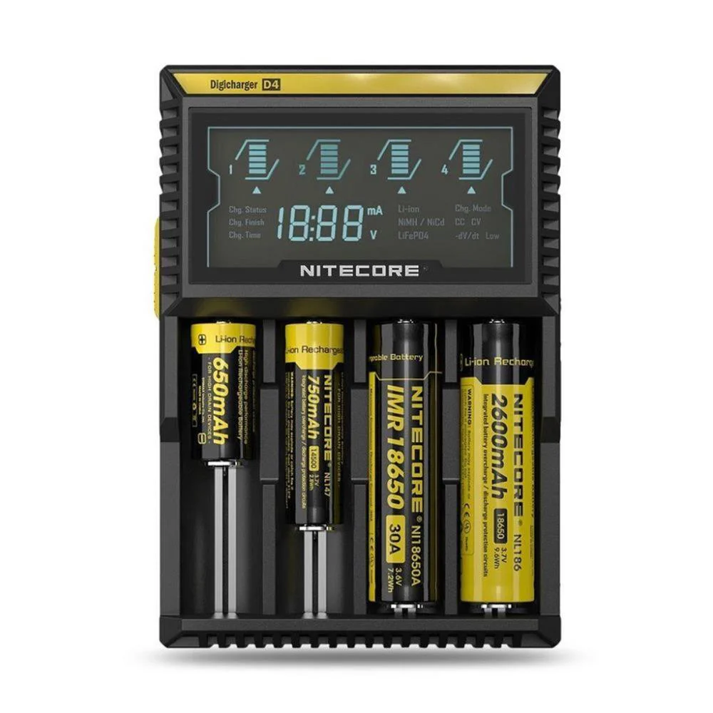 D4 Digi Charger Li-ion / NI-CD / NI-MH / LifePO4 Dijital Pil Şarj Cihazı