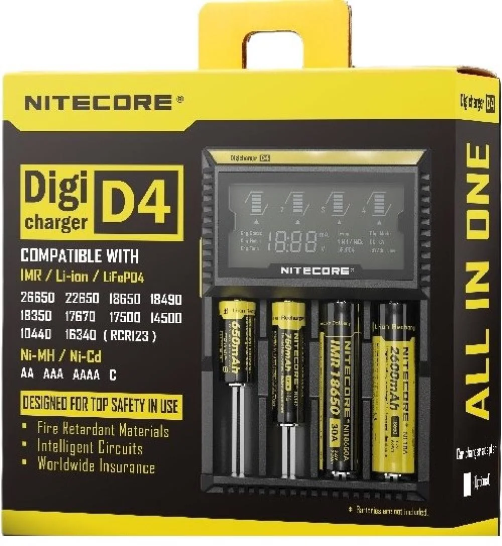 D4 Digi Charger Li-ion / NI-CD / NI-MH / LifePO4 Dijital Pil Şarj Cihazı