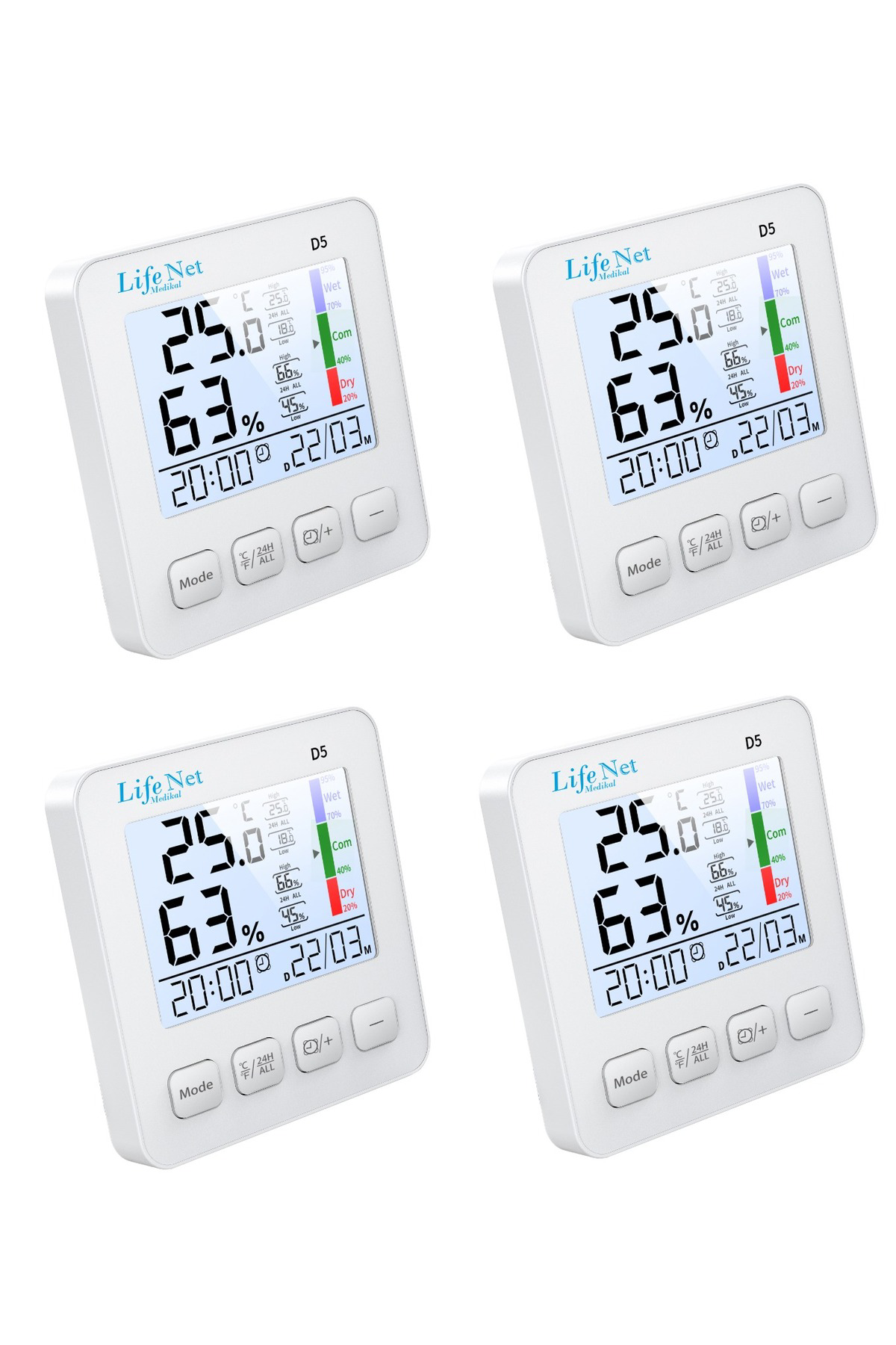 D5  Mini İç Mekan Dijital Isı ve Nem Ölçer Dış sıcaklık Termometr