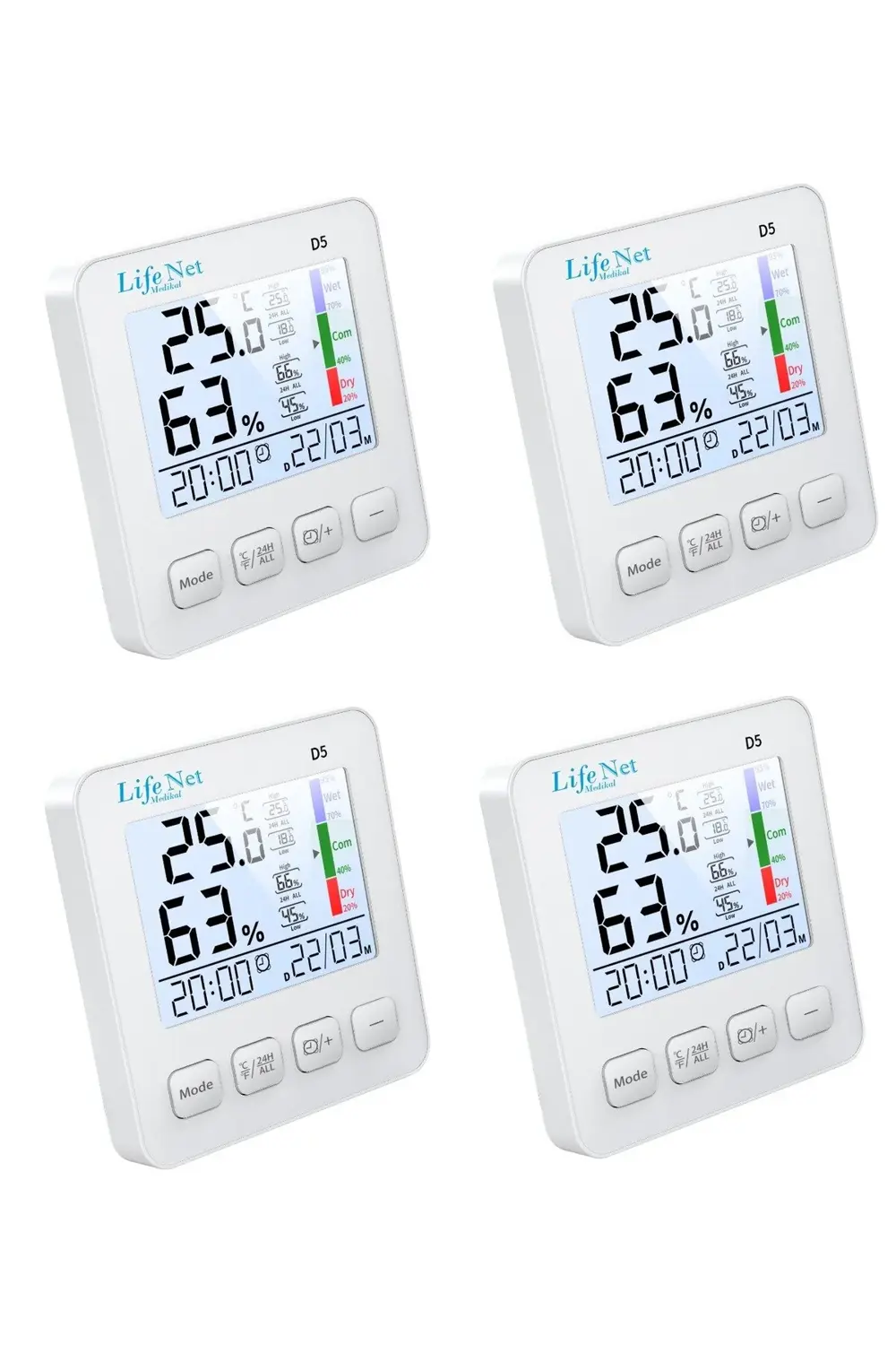 D5 Mini İç Mekan Dijital Isı ve Nem Ölçer Dış sıcaklık Termometre