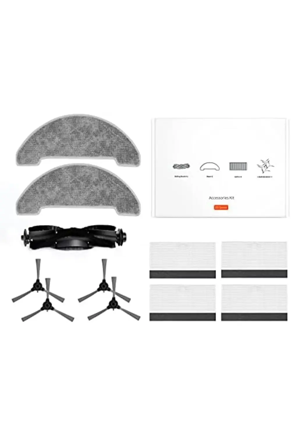 D5s Pro Aksesuar Kiti, 11 Parça (4 Yan fırça + 4 HEPA filtre + 2