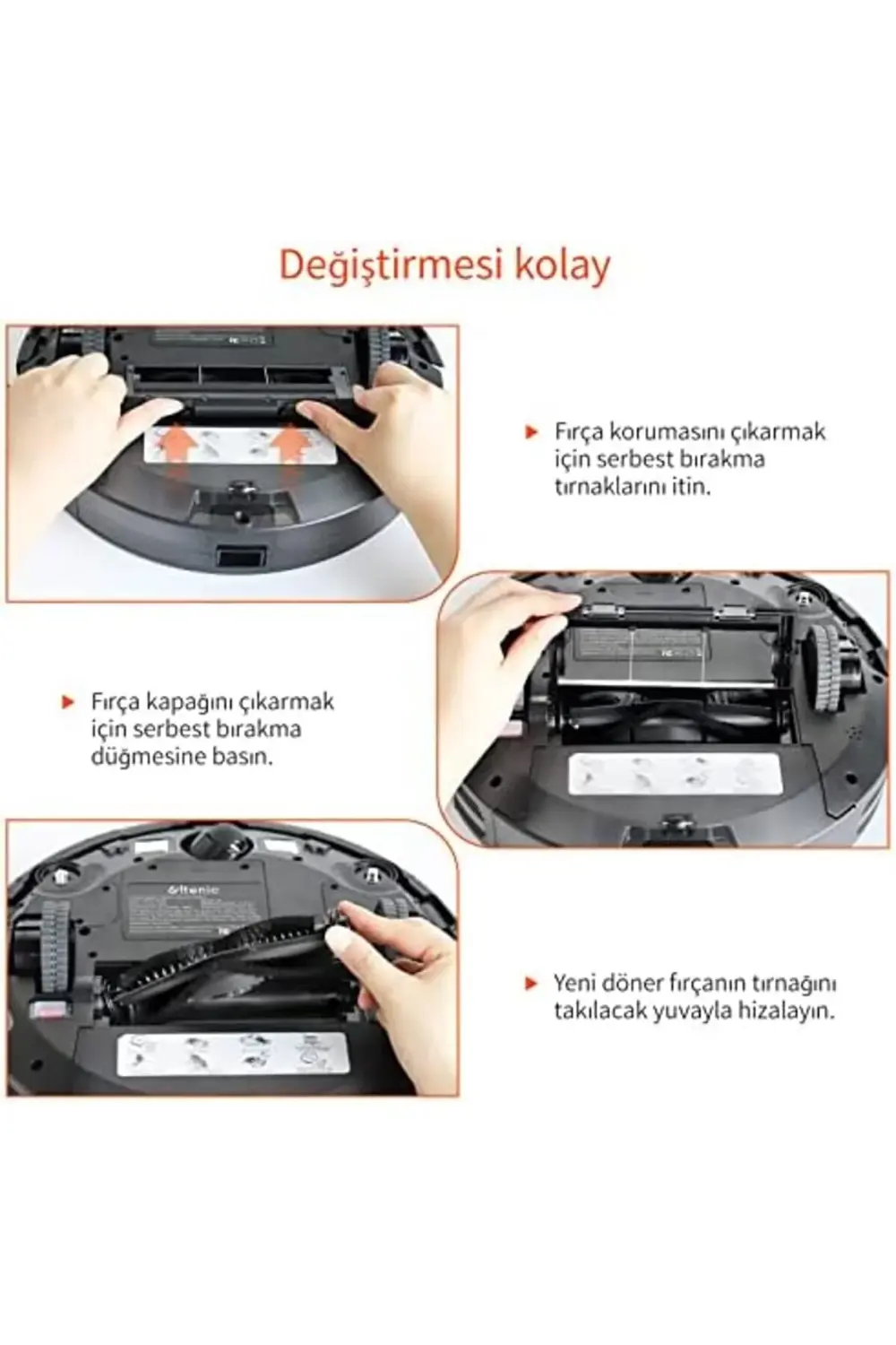 D5s Pro Aksesuar Kiti, 11 Parça (4 Yan fırça + 4 HEPA filtre + 2