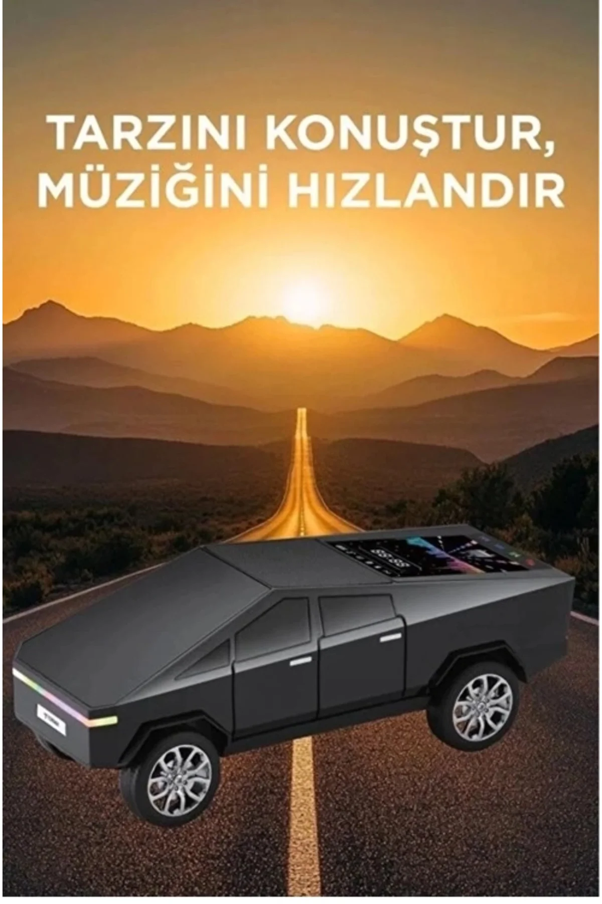 D68 Cyber Model Araba Tasarımlı Bluetooth Hoparlör 15w Güçlü Ses 