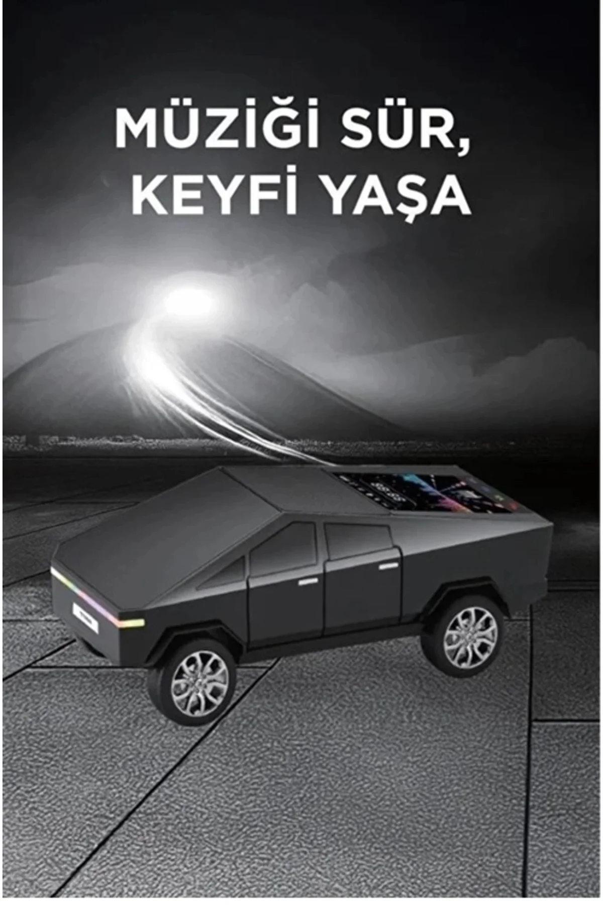 D68 Cyber Model Araba Tasarımlı Bluetooth Hoparlör 15w Güçlü Ses 