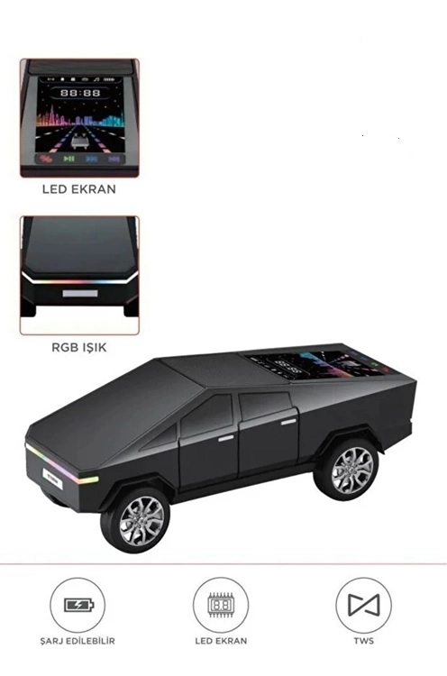 Just Cheap Store D68 Cyber Model Araba Tasarimli Bluetooth Hoparlör 15W Güçlü Ses 