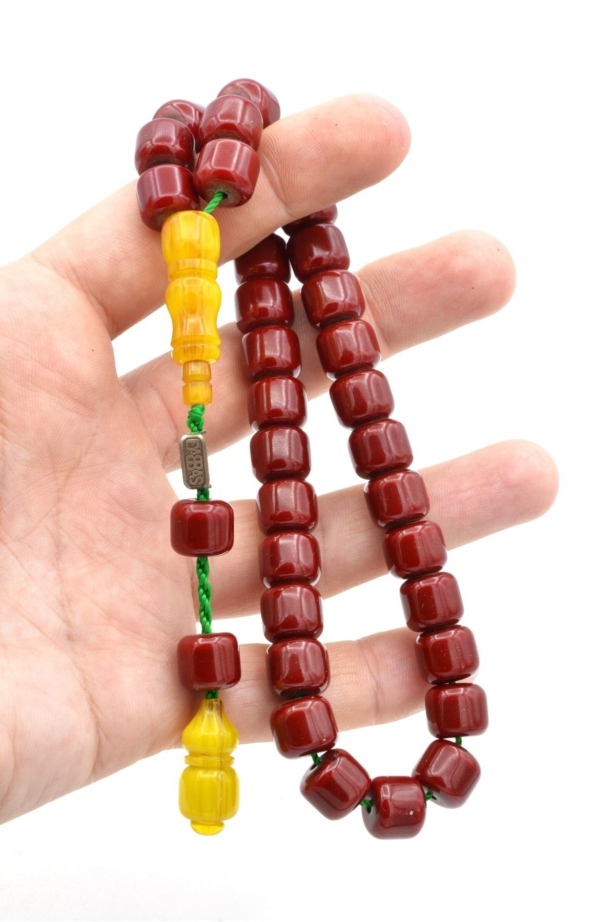 Dabbas Usta Imzalı Tekerlek Kesim Bordo Sıkma Kehribar Tesbih Dabbas Usta Imzalı Tekerlek Kesim Bordo Sıkma Kehribar Tesbih
