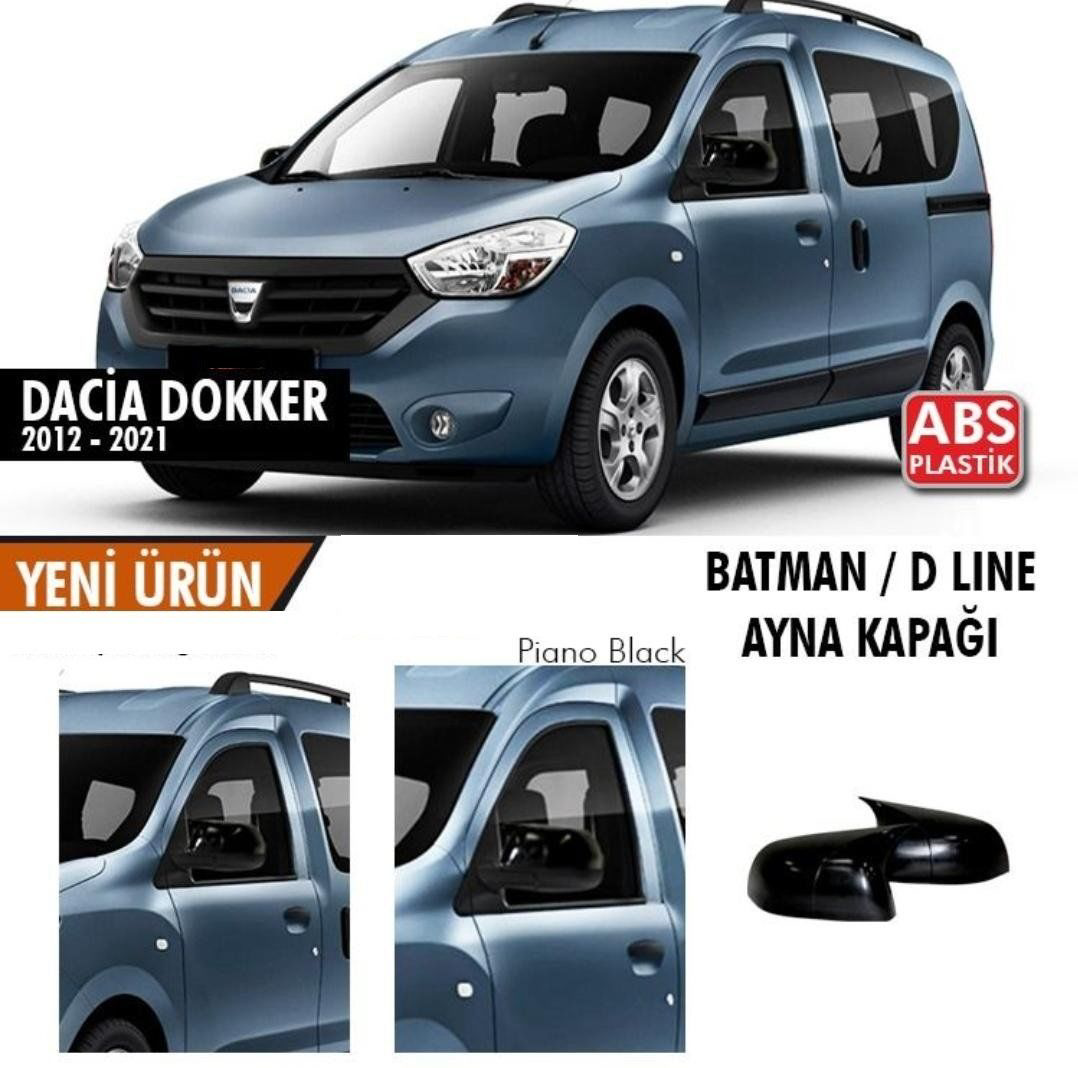 Dacia Dokker Uyumlu (2012-2021) Batman Yarasa Ayna Kapağı (Parlak