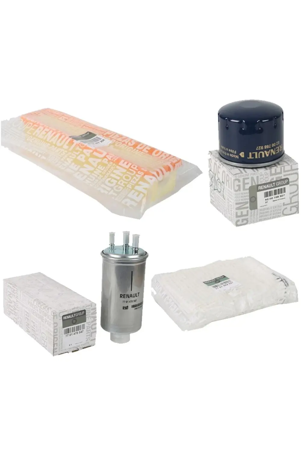 Dacia Duster 1.5 Dci Kw63 Hp86 Dizel SUV(K9K830) Filtre seti 2010