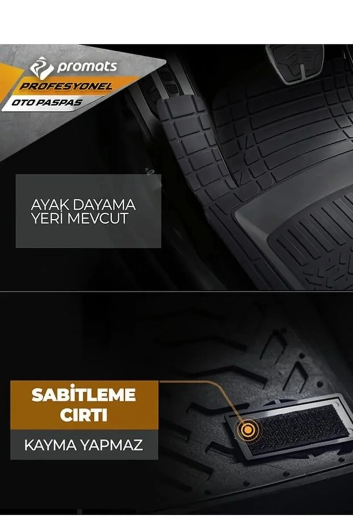 Dacia Duster 2 WD (4x4) 2021 3,5 Cm Derin Havuzlu 4D Siyah Oto Paspas-