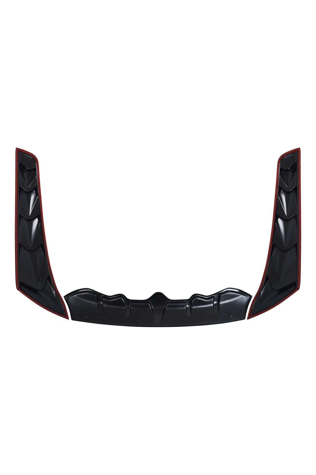 Dacia Duster 2010-2017 Uyumlu Dragon Pack Kaput Koruma 3 Parça ABS Mat Siyah - Görsel 4
