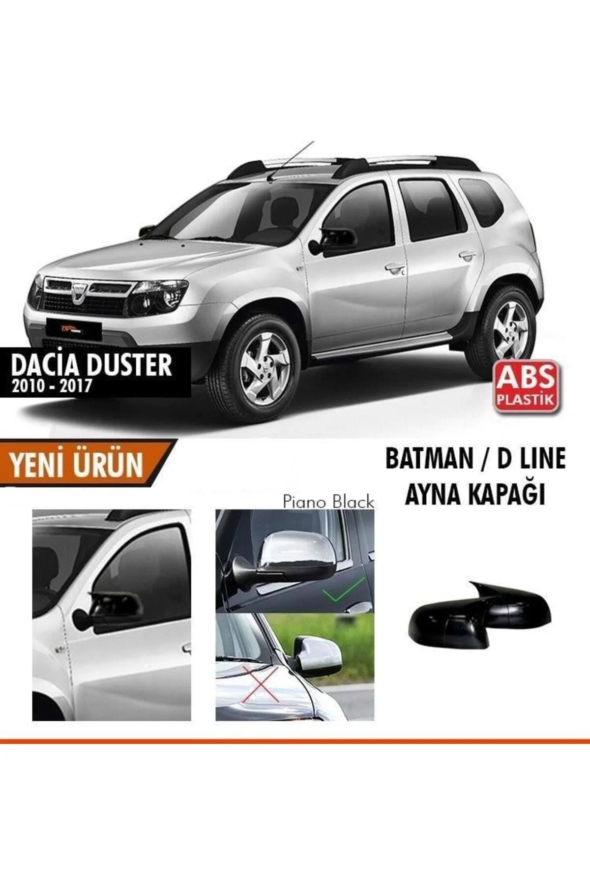 Dacia Duster 2010-2017 Yarasa Ayna Kapağı Dacia Duster 2010-2017 Yarasa Ayna Kapağı