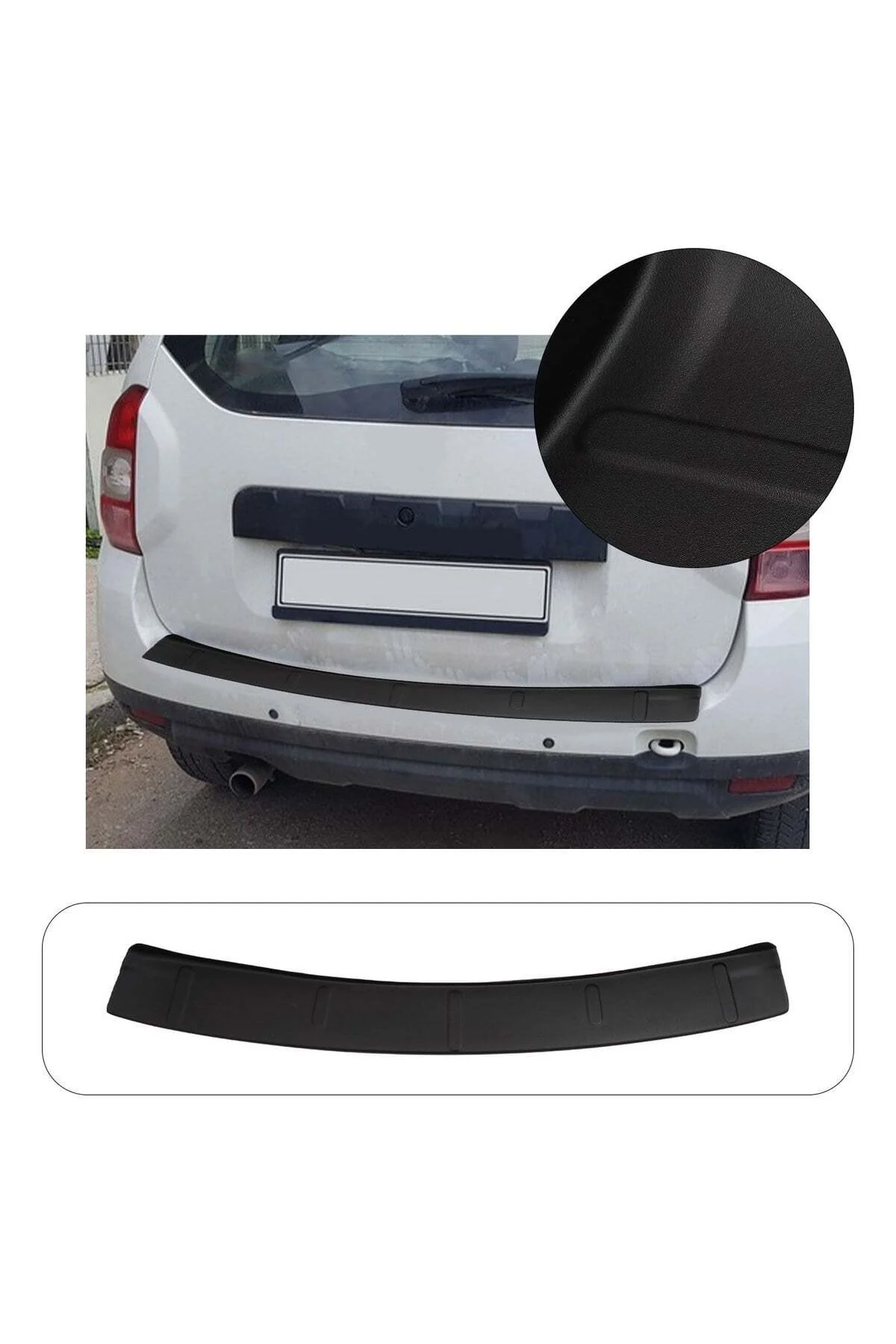 Dacia Duster 2010-2017 Uyumlu Arka Tampon Eşiği Koruma ABS Mat Siyah Dacia Duster 2010-2017 Uyumlu Arka Tampon Eşiği Koruma ABS Mat Siyah - Görsel 2