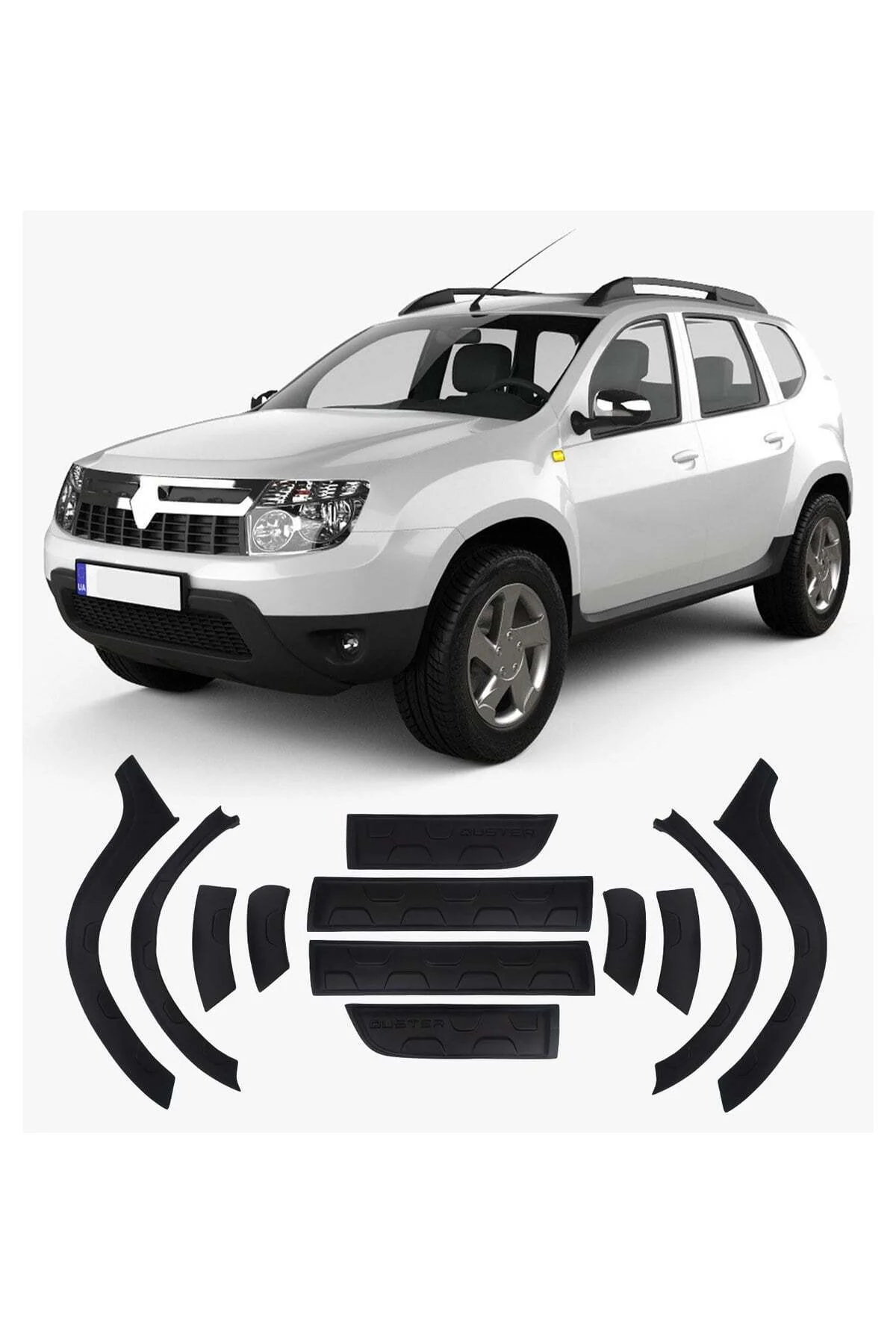 Dacia Duster 2010-2017 Uyumlu Duster Yazılı Dodik Seti 12+2 Parça ABS Damalı Mat Siyah Dacia Duster 2010-2017 Uyumlu Duster Yazılı Dodik Seti 12+2 Parça ABS Damalı Mat Siyah