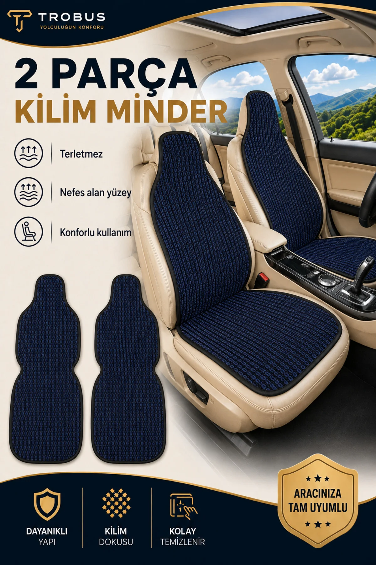 Dacia Duster 2013-2017 Üniversal Örme Ön 2 Parça Minder Terletmez Kaymaz Taban Lacivert Siyah Dacia Duster 2013-2017 Üniversal Örme Ön 2 Parça Minder Terletmez Kaymaz Taban Lacivert Siyah