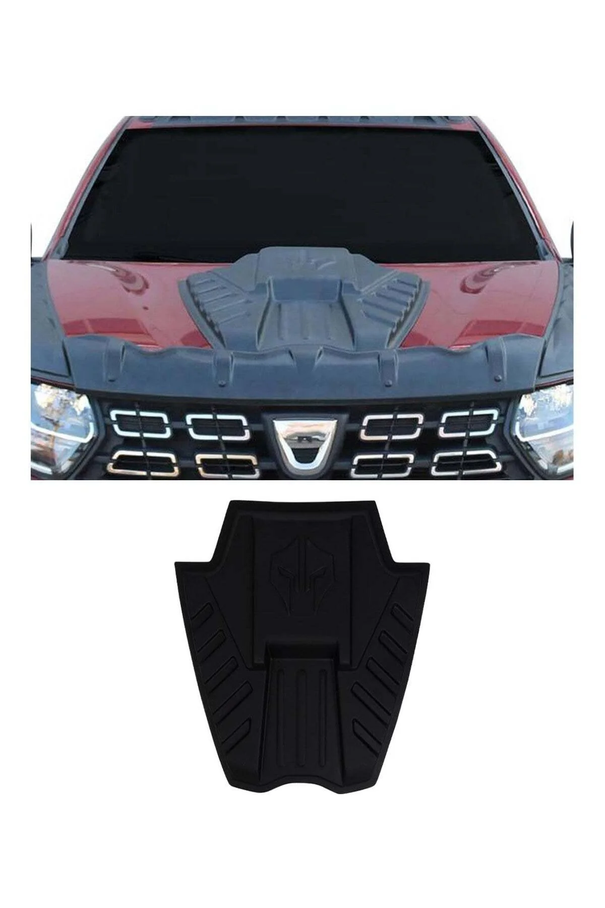 Dacia Duster 2018-2024 Uyumlu Ön Kaput Scoop Havalandırma 1 Parça ABS Mat Siyah - Görsel 3