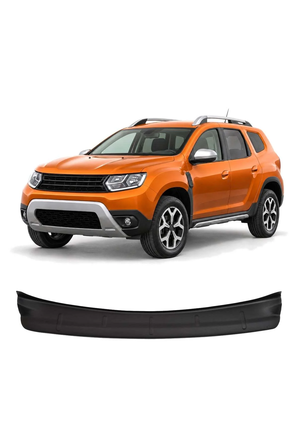Dacia Duster 2018-2024 Uyumlu Arka Tampon Eşiği Koruma ABS Parlak Siyah Dacia Duster 2018-2024 Uyumlu Arka Tampon Eşiği Koruma ABS Parlak Siyah