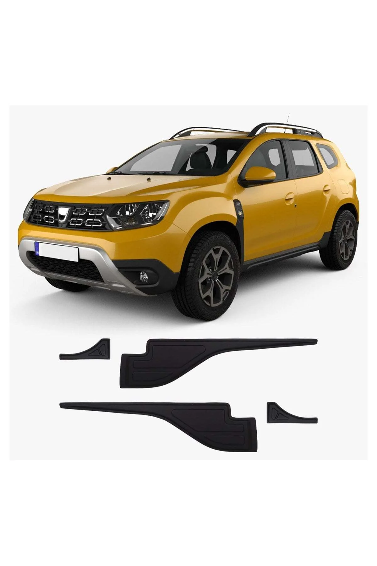 Dacia Duster 2018-2024 Uyumlu Yarasa Model Kapı Dodiği ABS Mat Siyah - Görsel 2