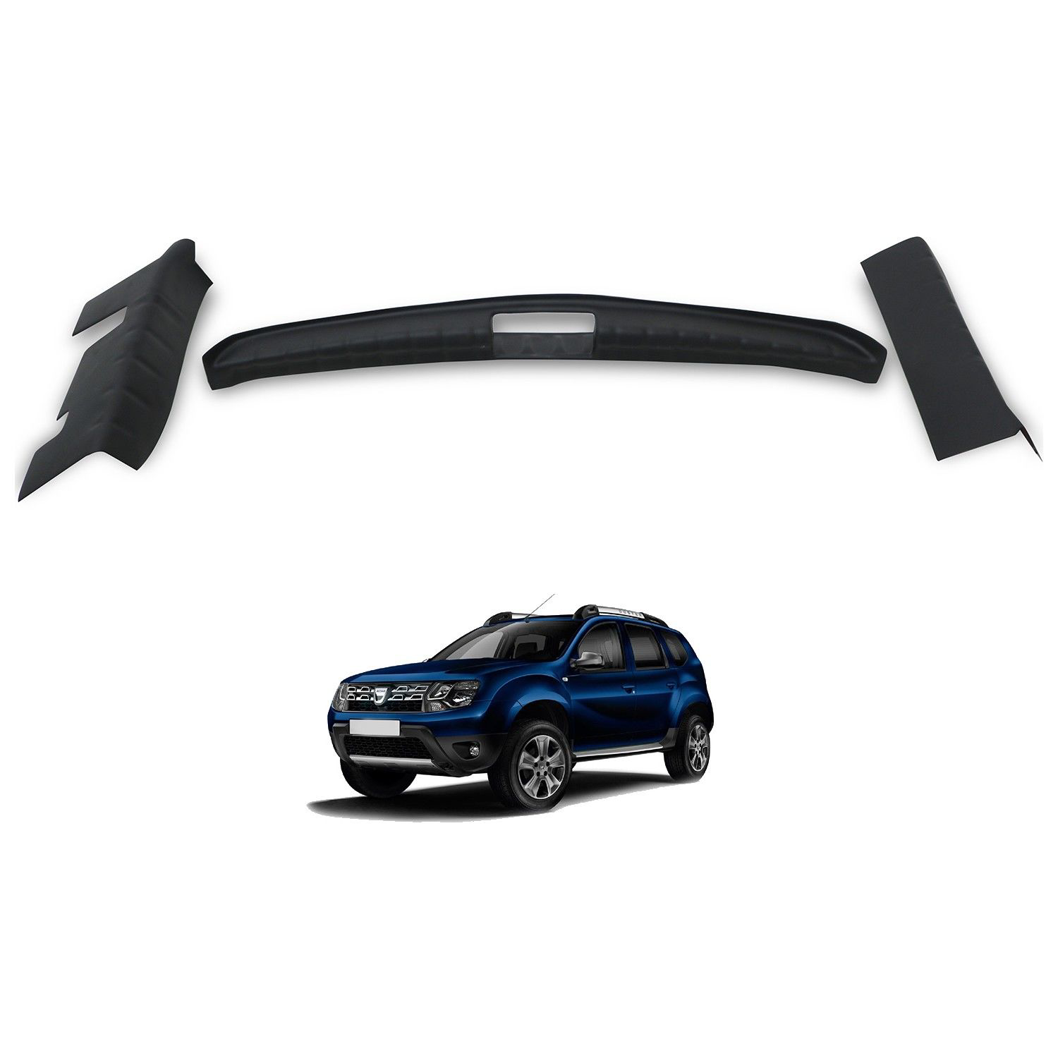 Dacia Duster Bagaj Koruma Eşiği UV Katkılı (ABS) Mat Siyah 3 Parç Dacia Duster Bagaj Koruma Eşiği UV Katkılı (ABS) Mat Siyah 3 Parç