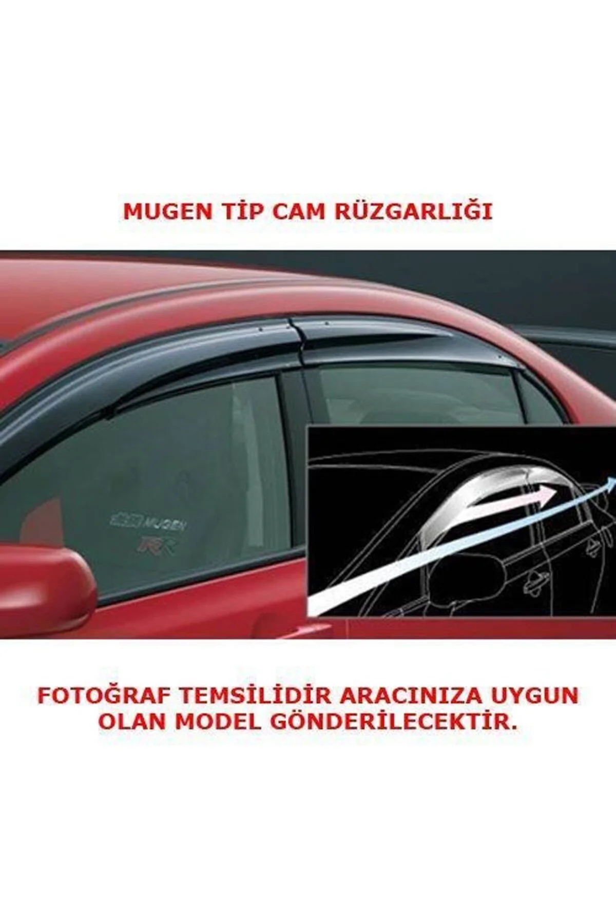 Dacia Duster Cam Rüzgarlığı Mugen Tip 2010-2017