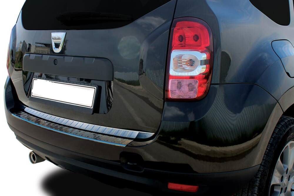 Dacia Duster Krom Arka Tampon Eşiği 2012-2017 Arası Dacia Duster Krom Arka Tampon Eşiği 2012-2017 Arası
