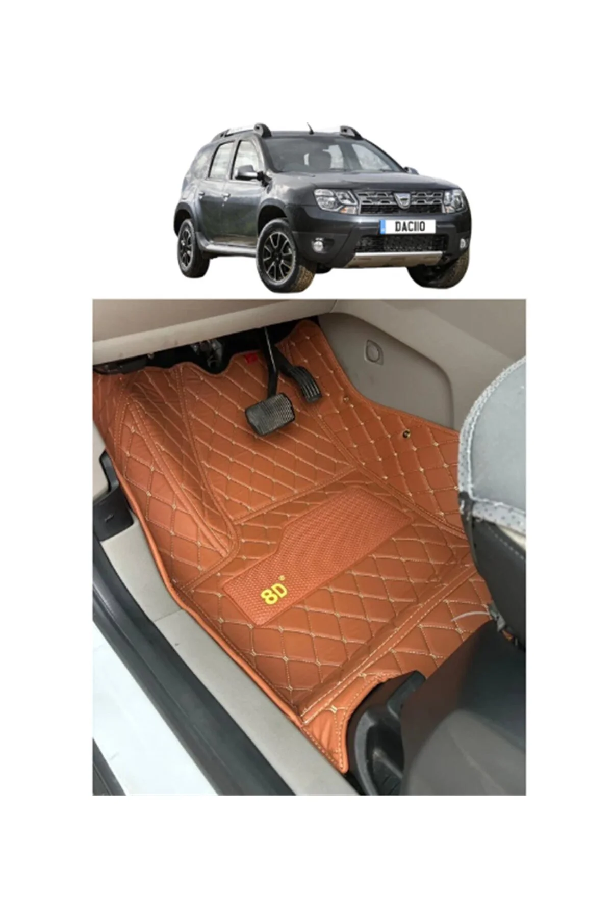Dacia Duster Mhev Eu 2024-Paspas Expression Siyah 3D Havuzlu Paspas