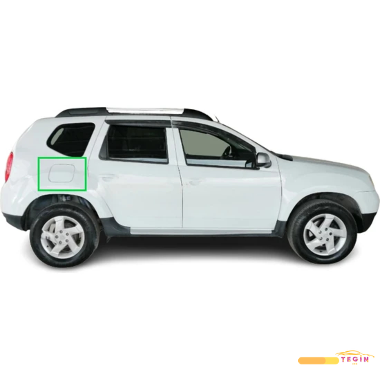 Dacia Duster SUV 2010 Sonrası Depo Kapağı 1 Parça Paslanmaz Çelik