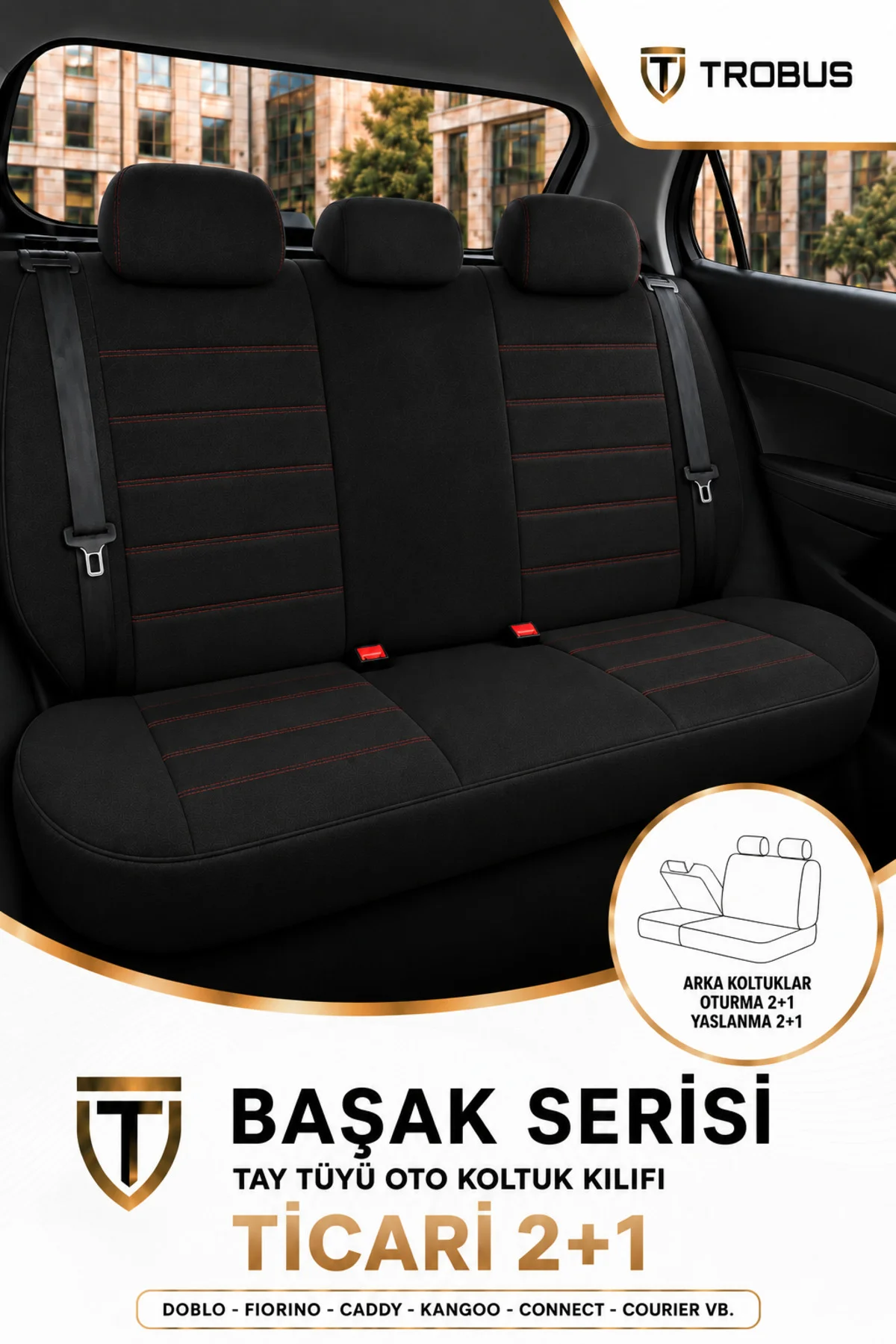 Dacia Lodgy 2007 2008 2009 2010 2011 2012 Siyah Kırmızı Başak Serisi Tay Tüyü 2+1 Ticari