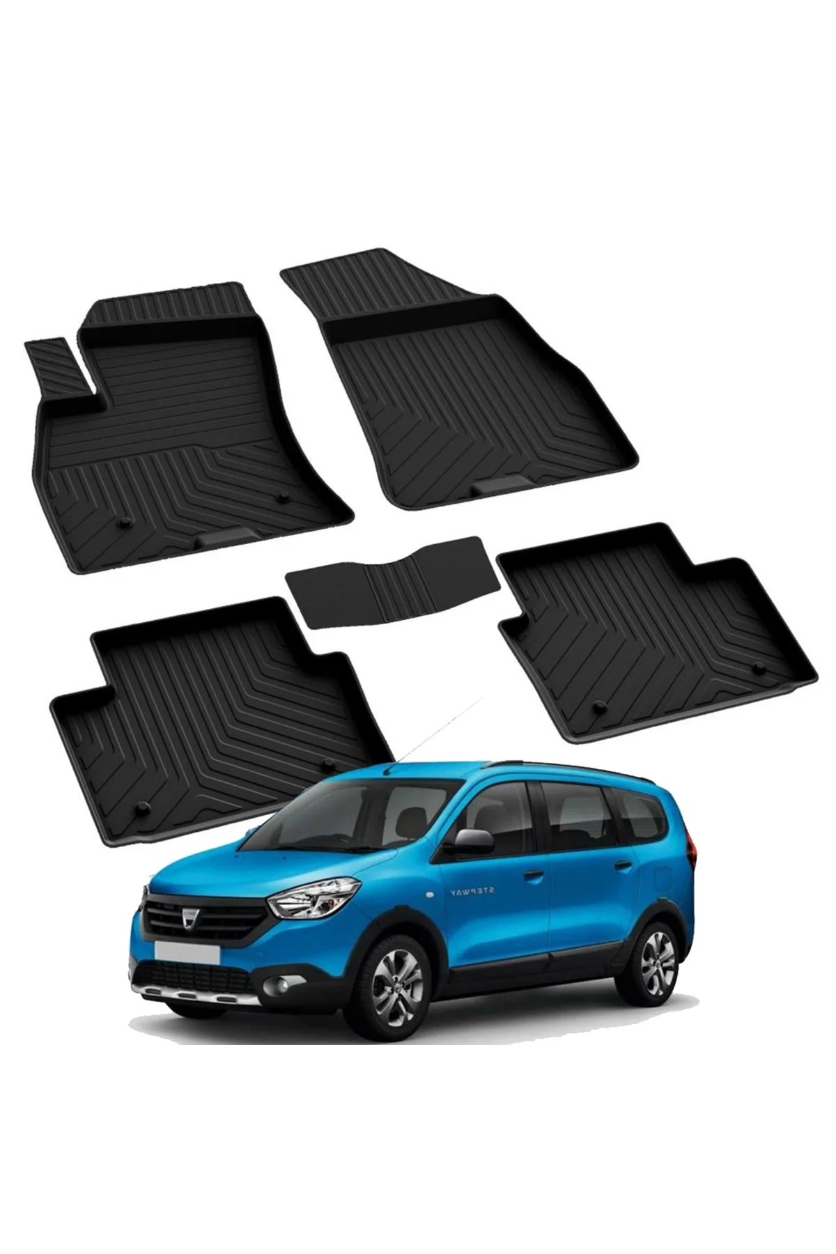 DACIA LODGY  2012-2024 Model Yılları İçin Uyumlu Yeo 4D Havuzlu Paspas Takımı Fiyatı, Yorumları ve Özellikleri