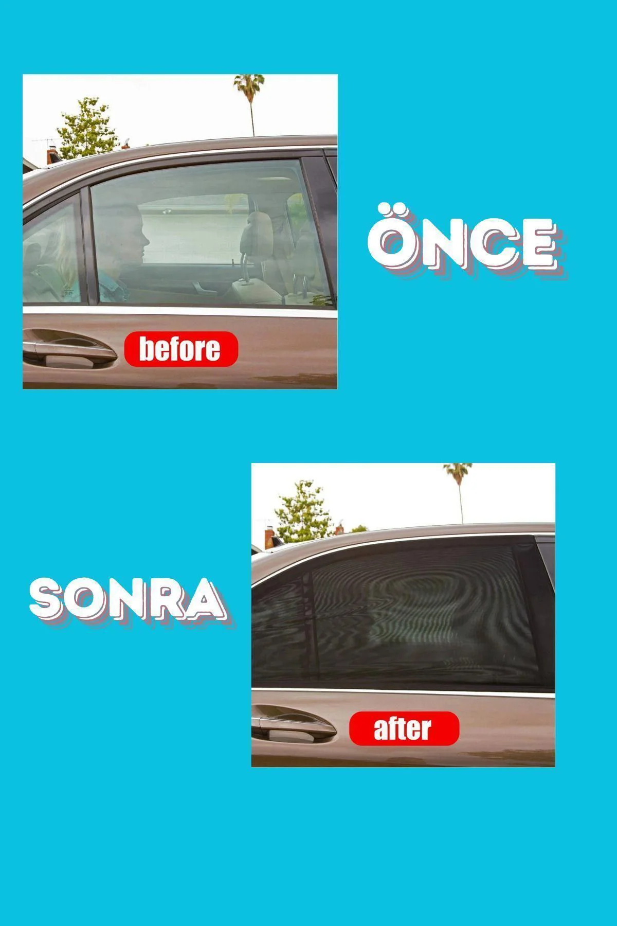 Dacia Lodgy 2012 - 2022 MPV Uyumlu Yan Cam Güneşliği Ön veya Arka