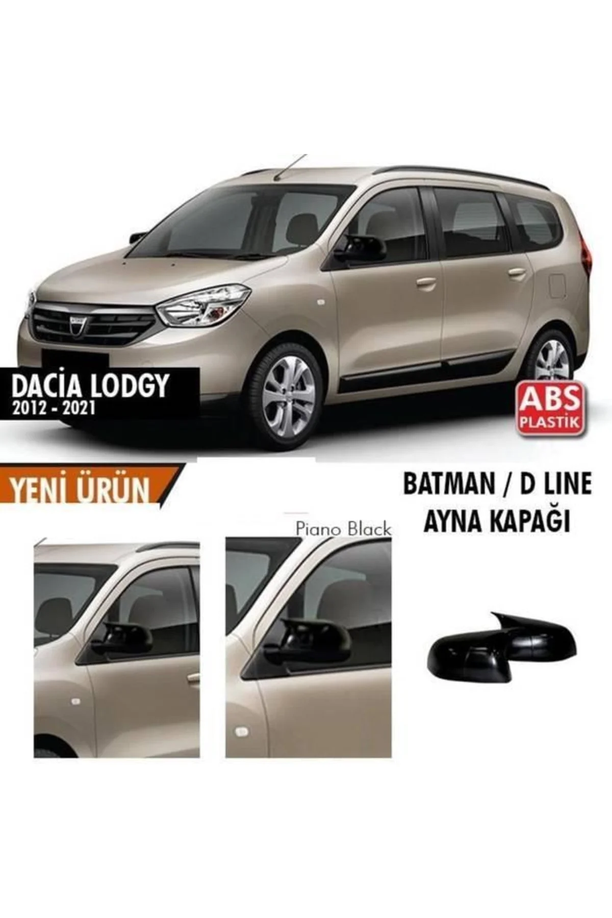 Dacia Lodgy 2013-2021 Yarasa Ayna Kapağı Uyumlu Dacia Lodgy 2013-2021 Yarasa Ayna Kapağı Uyumlu