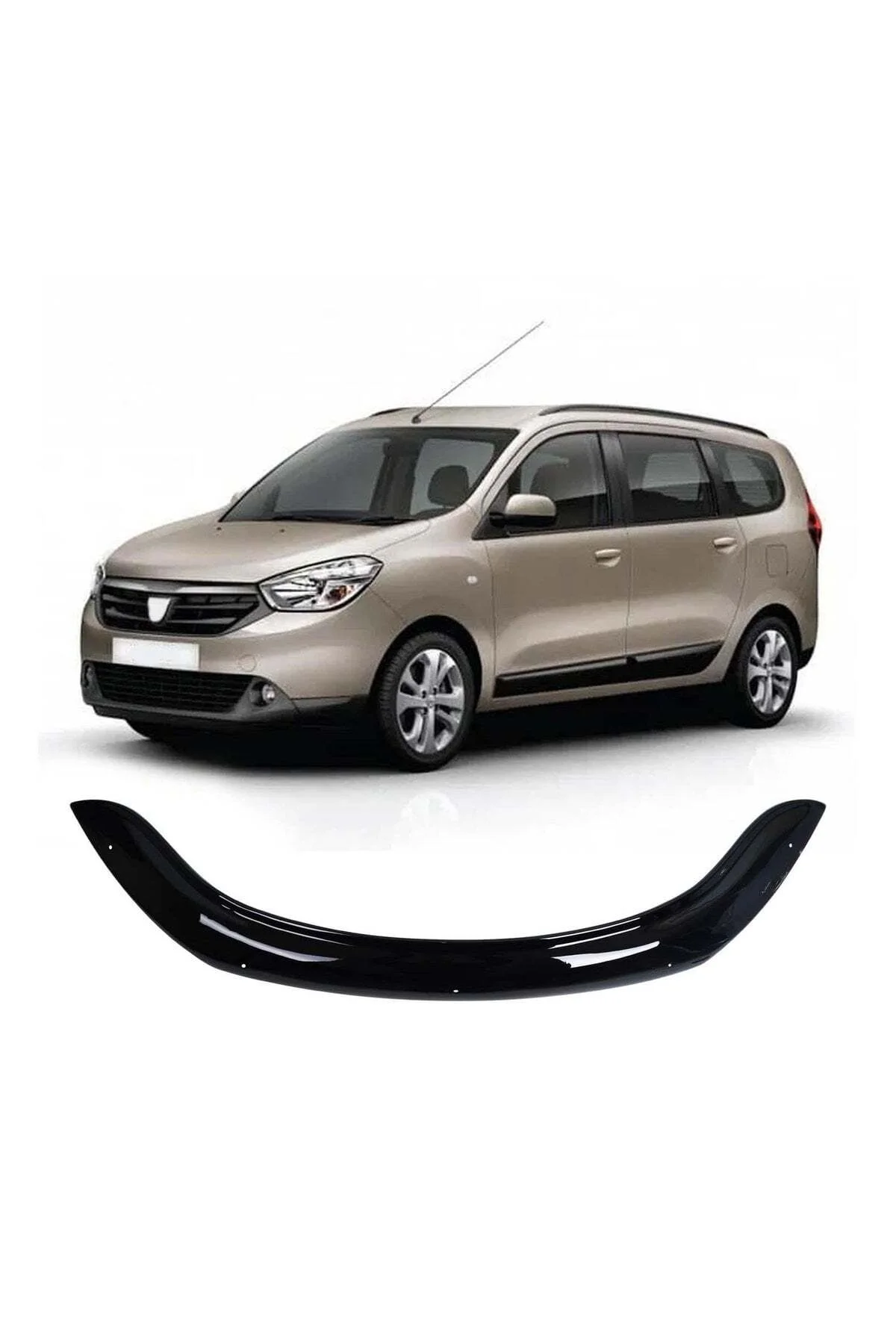 Dacia Lodgy 2013 ve Sonrası Uyumlu Kaput Rüzgarlığı Ön Kaput Koruma ABS Parlak Siyah Dacia Lodgy 2013 ve Sonrası Uyumlu Kaput Rüzgarlığı Ön Kaput Koruma ABS Parlak Siyah